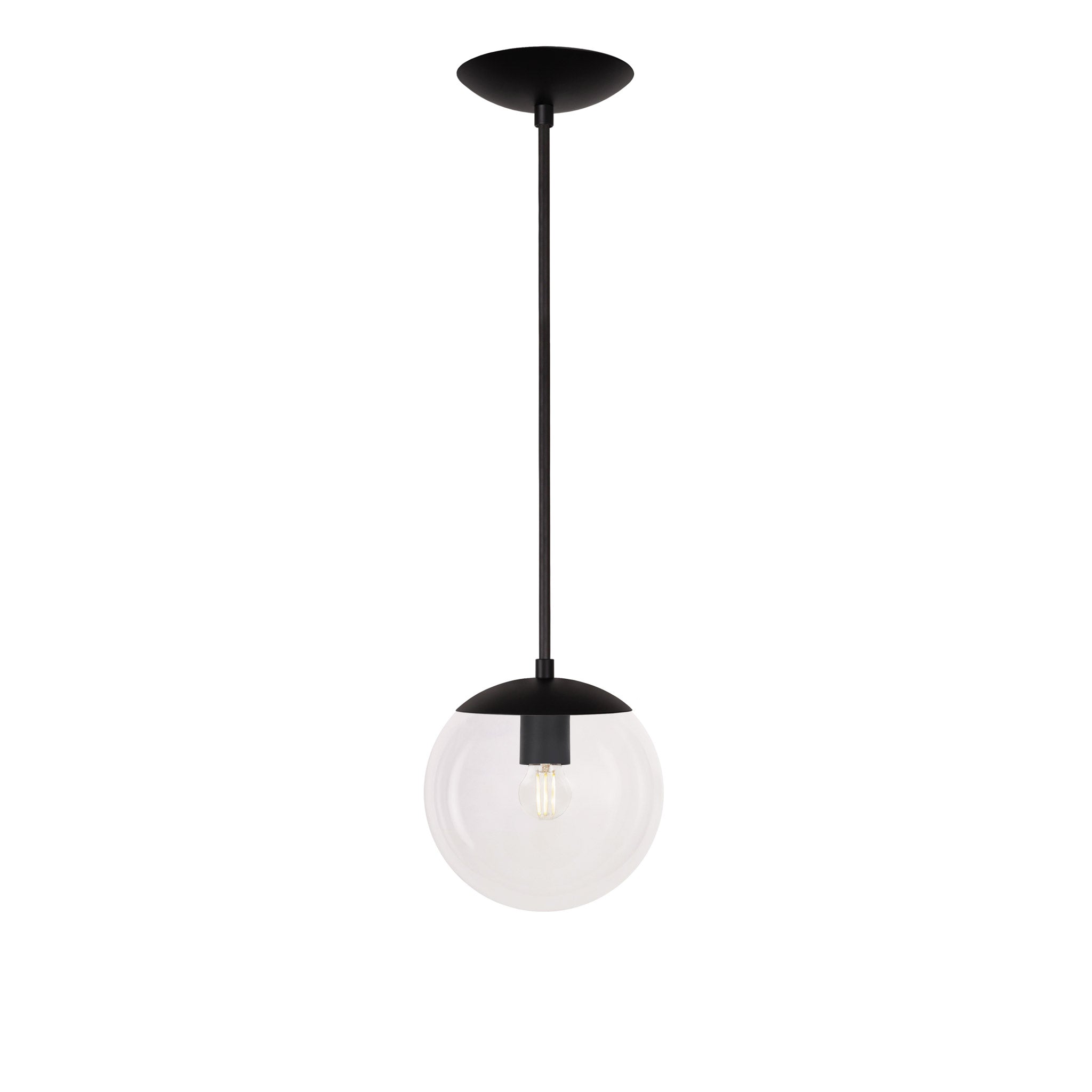 Alto Rod 8” Clear shown in Matte Black