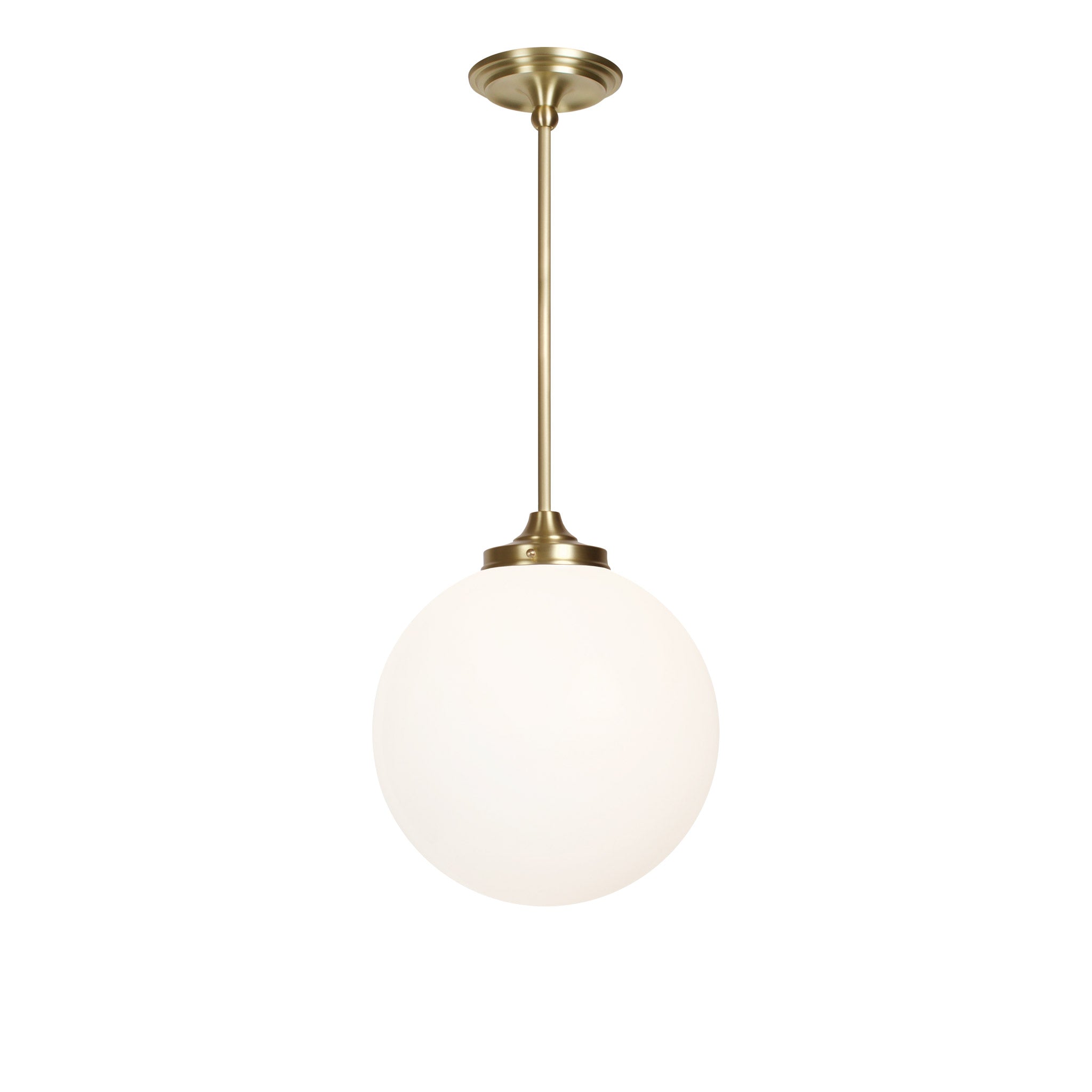 Bijou Pendant 12" Globe shown in Brass