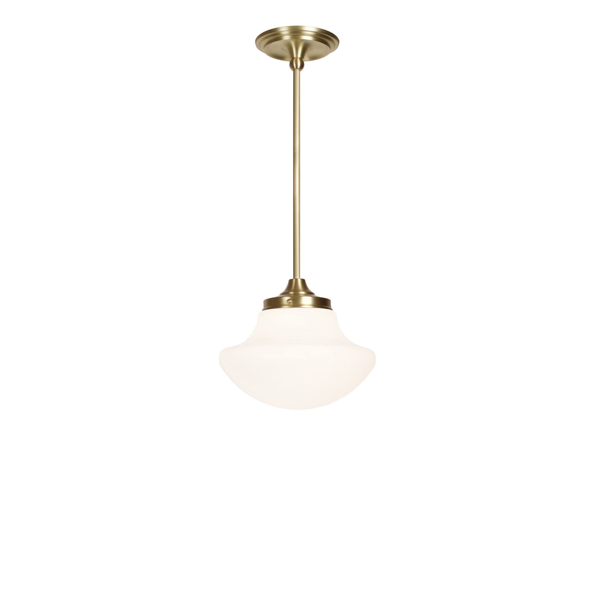 Bijou Pendant 10" Tulip shown in Brass