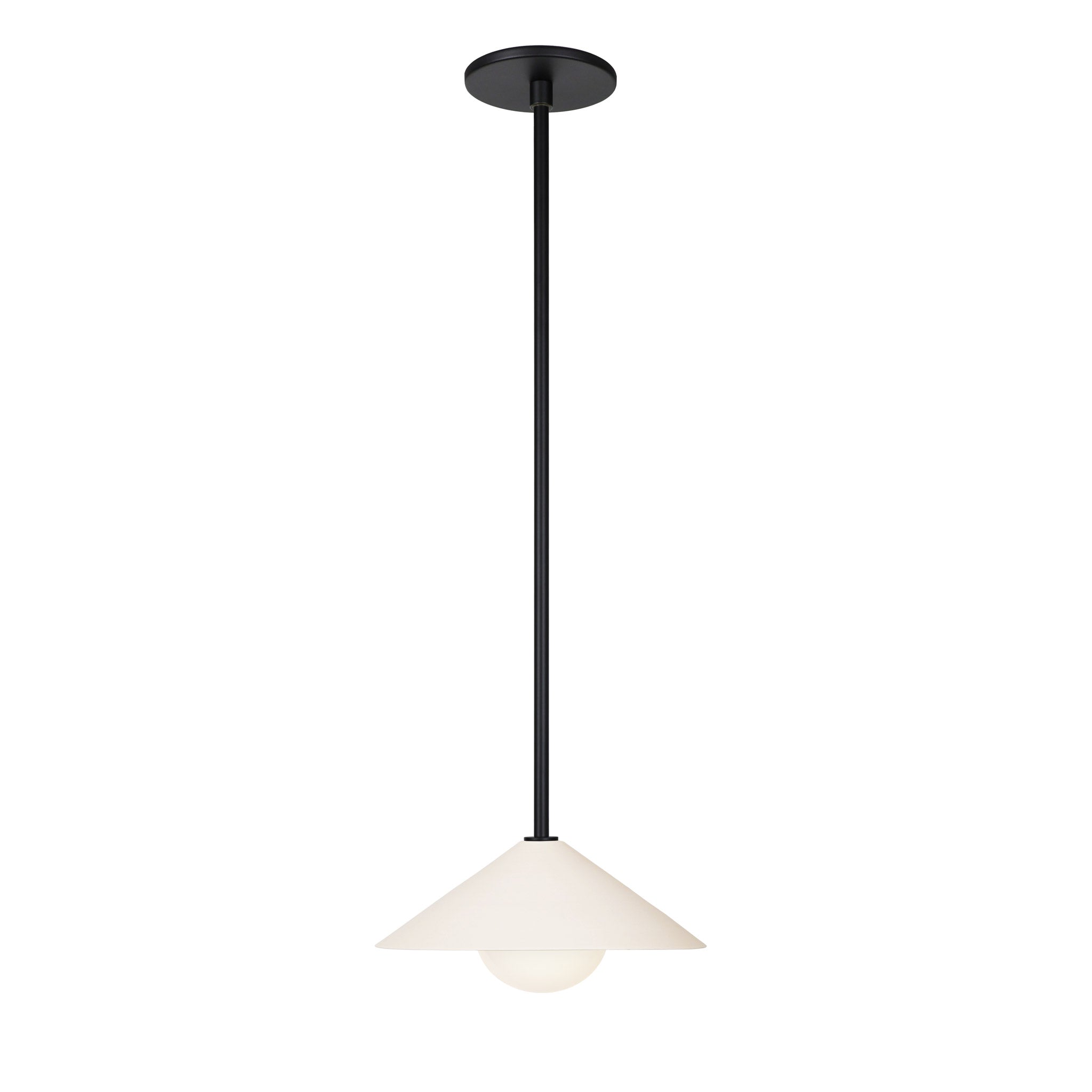 Elvia Pendant shown in Matte Black