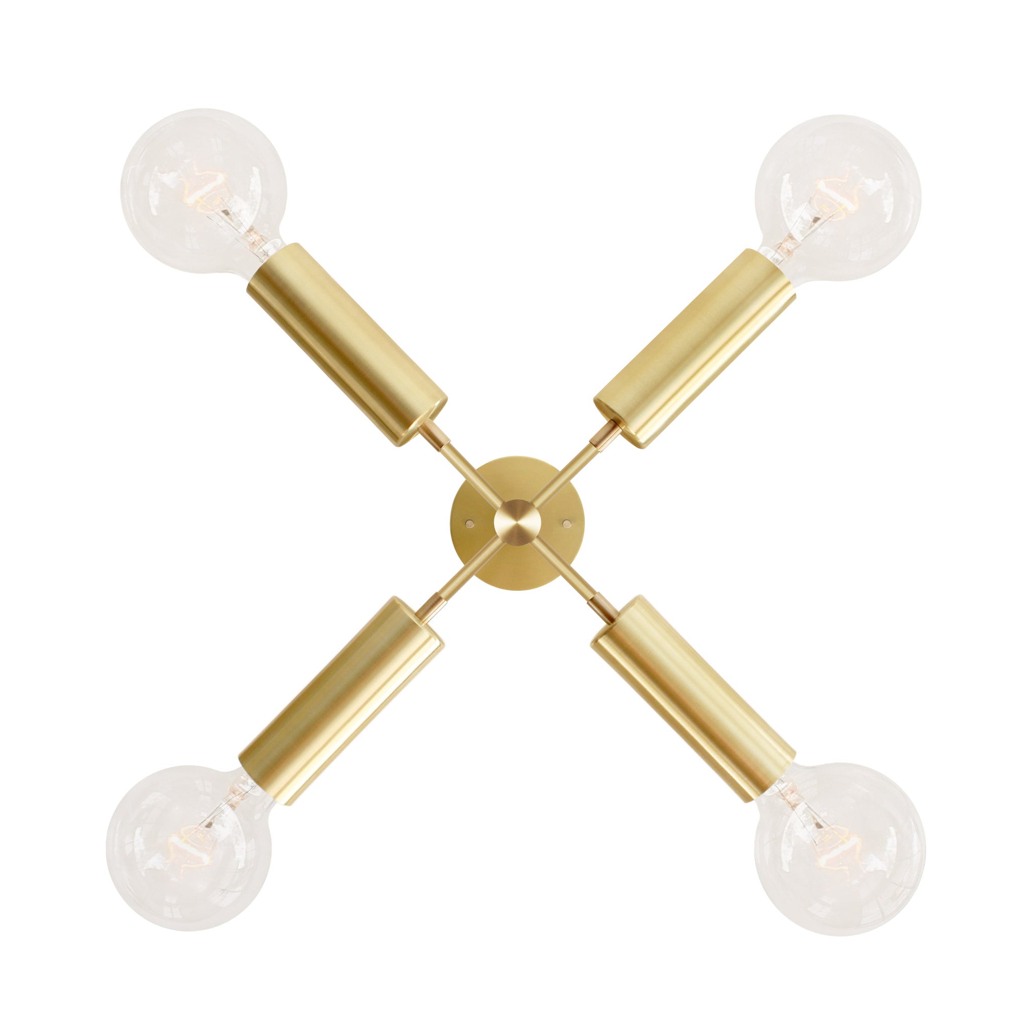 Fjord Compass for Vaulted Ceiling shown in Brass
