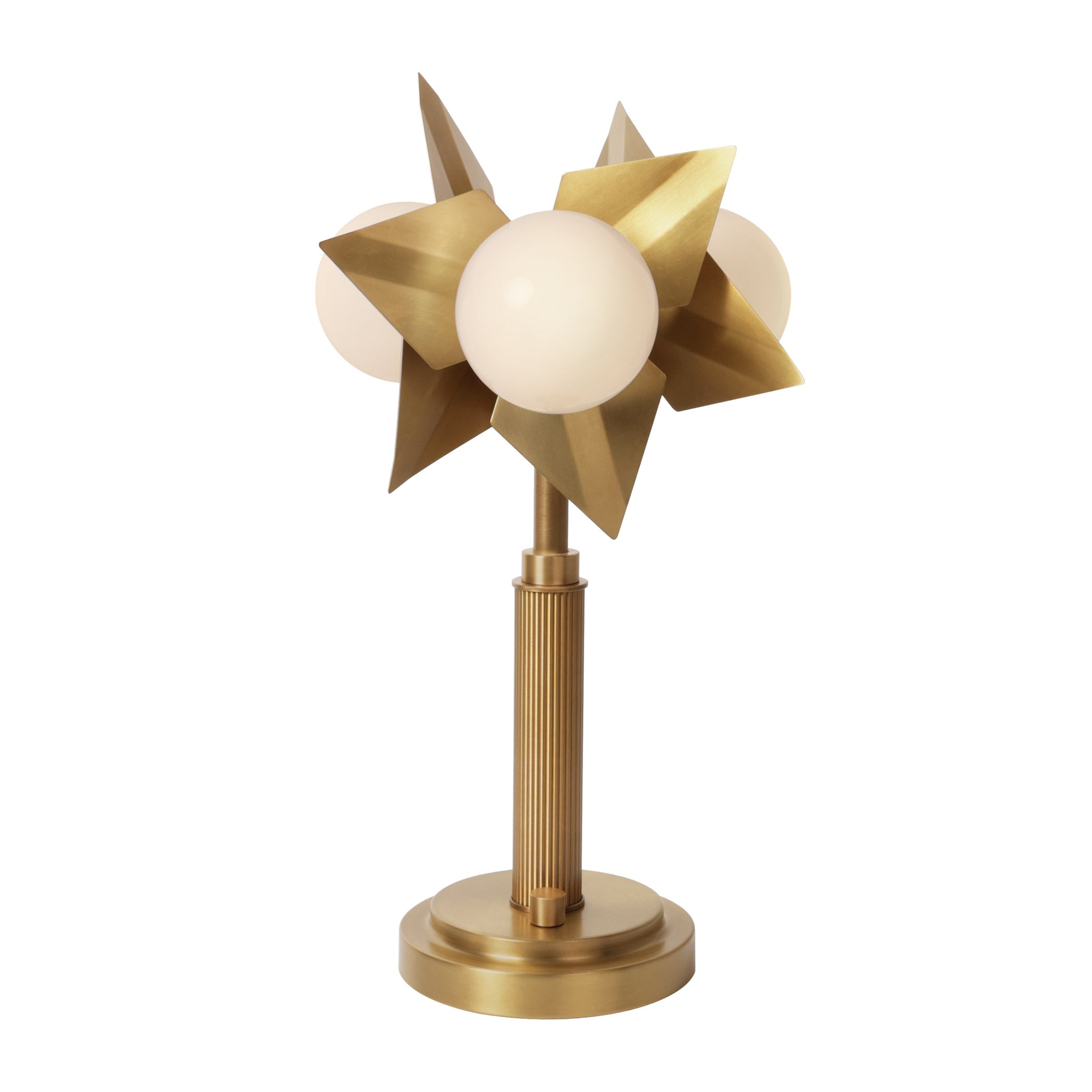 Florence Table Lamp shown in Heirloom Brass