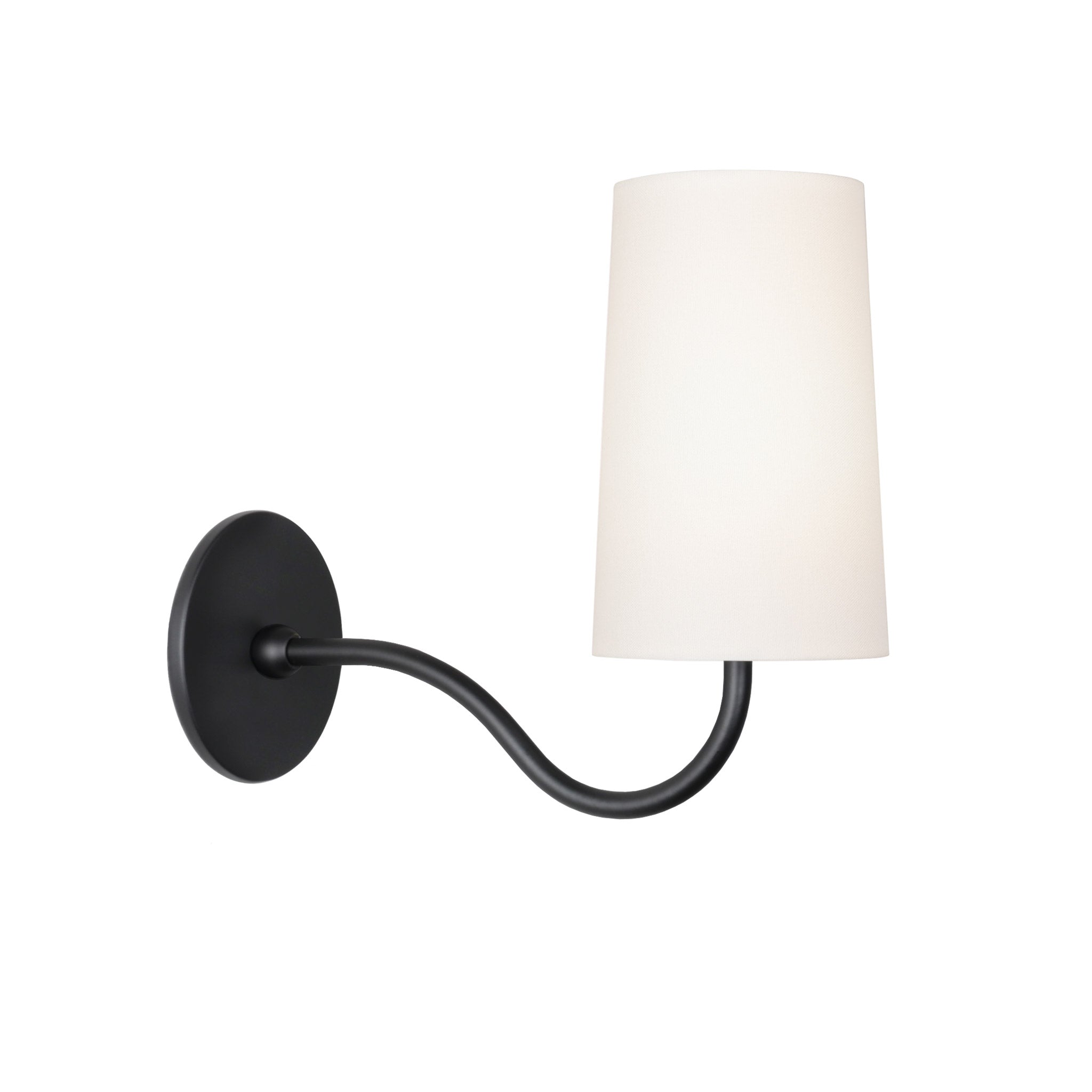Genevieve Sconce shown in Matte Black
