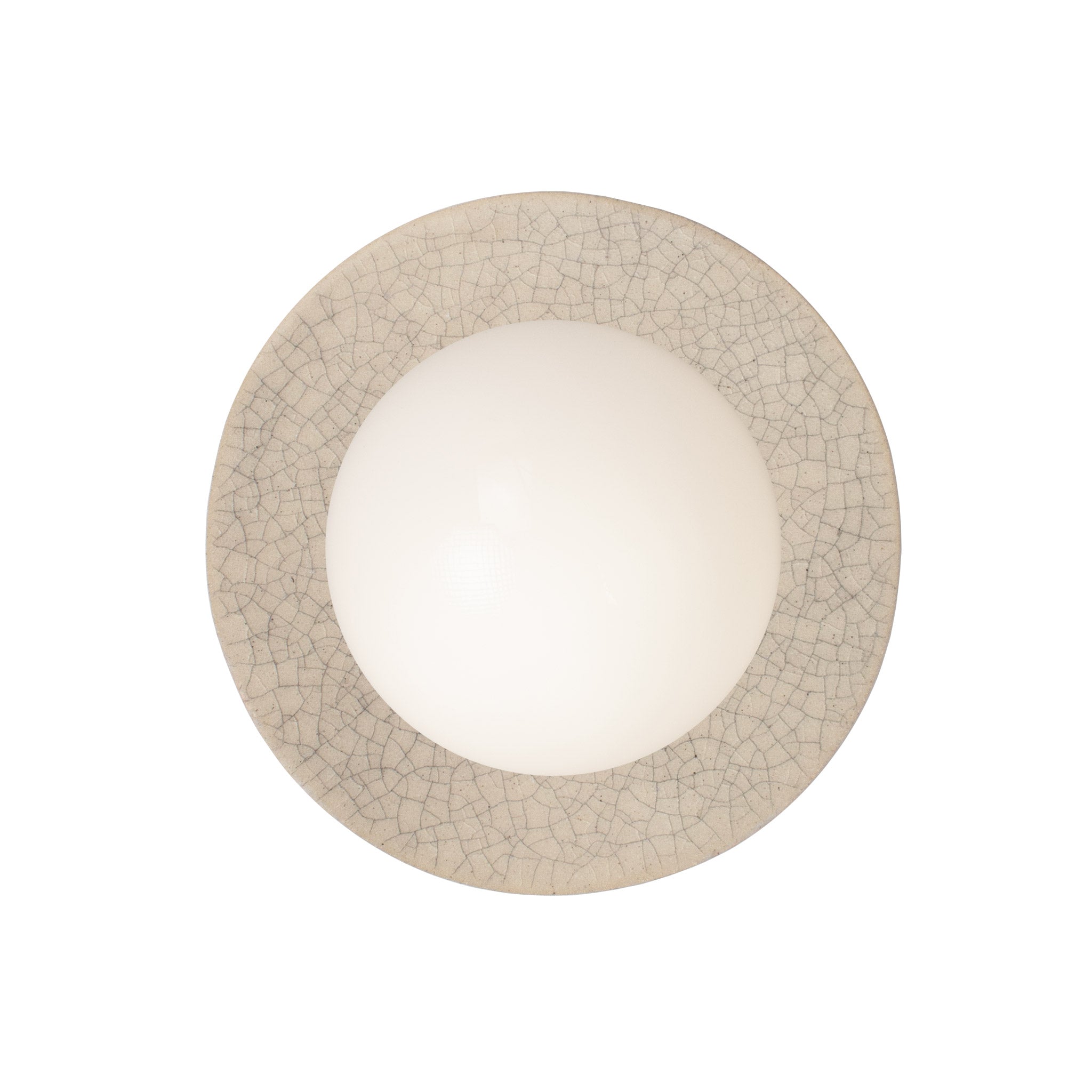 Little Luna shown with a Gloss Crackle Glaze ceramic canopy