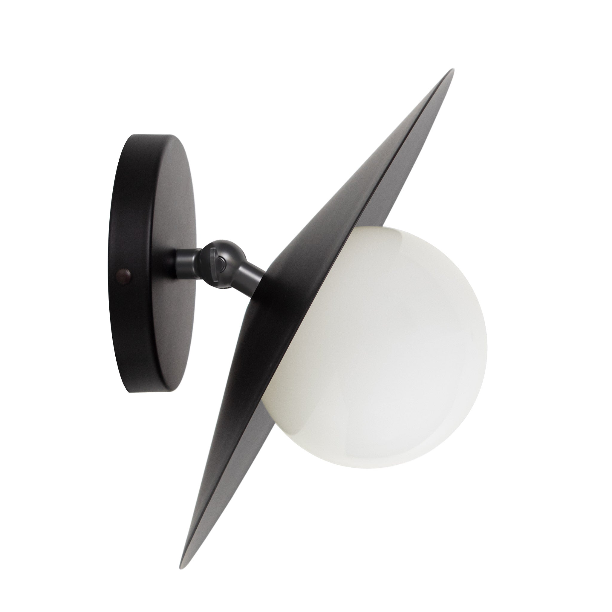 Marie Flush Sconce shown in Matte Black
