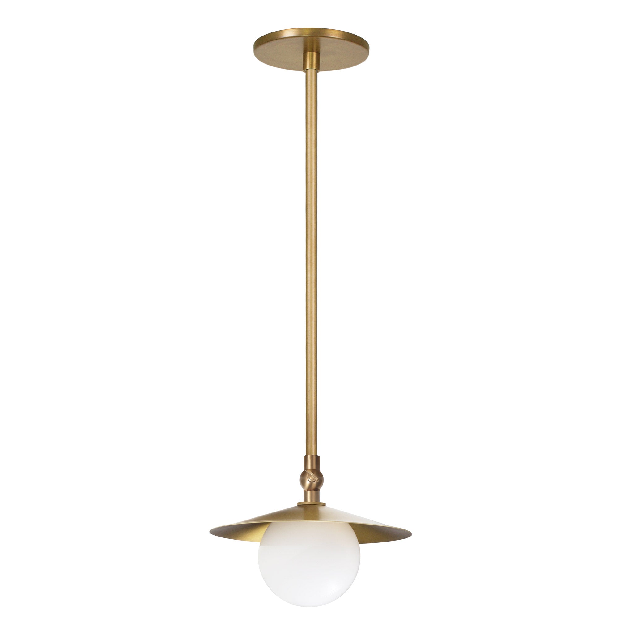 Marie Petite Pendant shown in Heirloom Brass