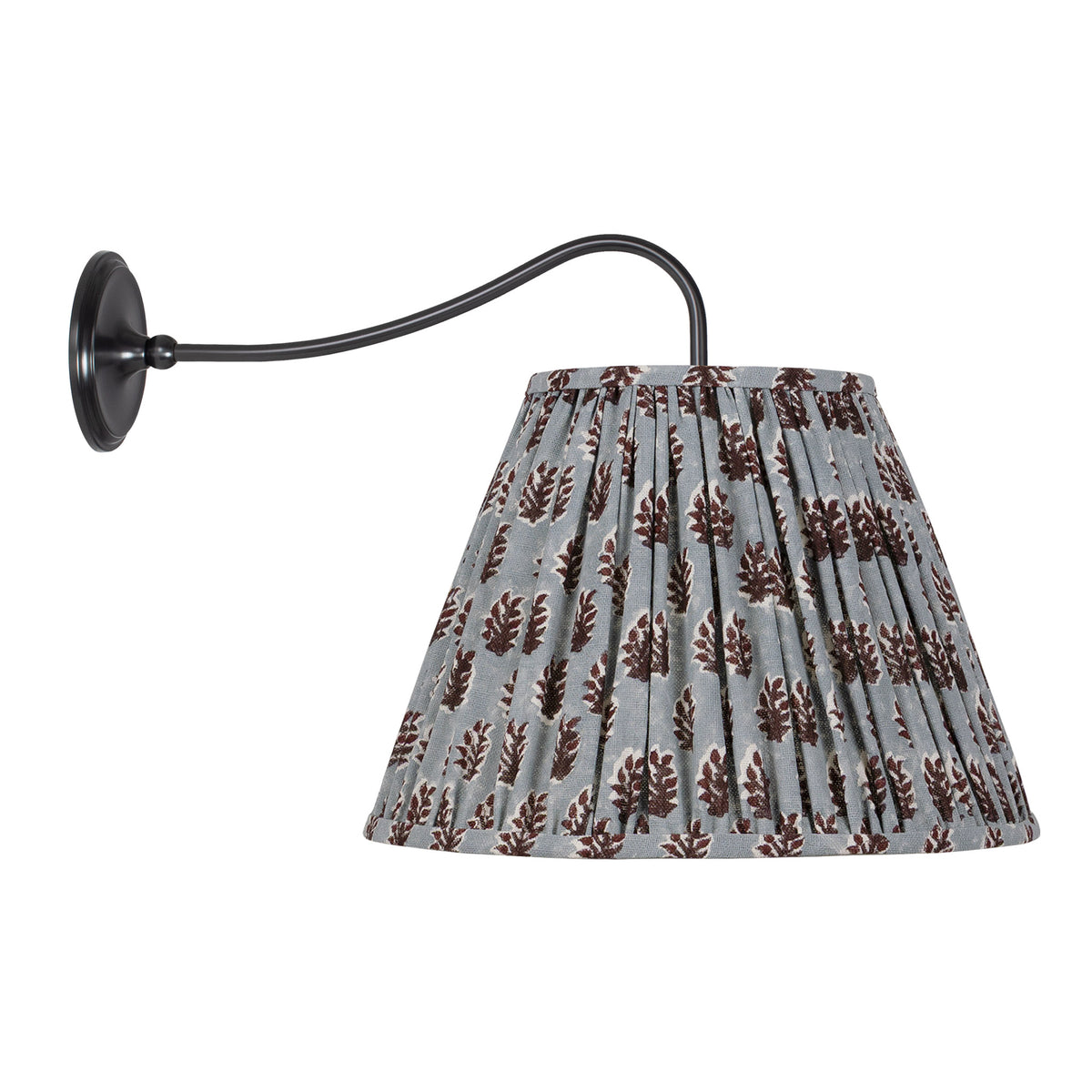 Oxford Grand Sconce shown in Graphite Patina with a Trulli Auburn Shade