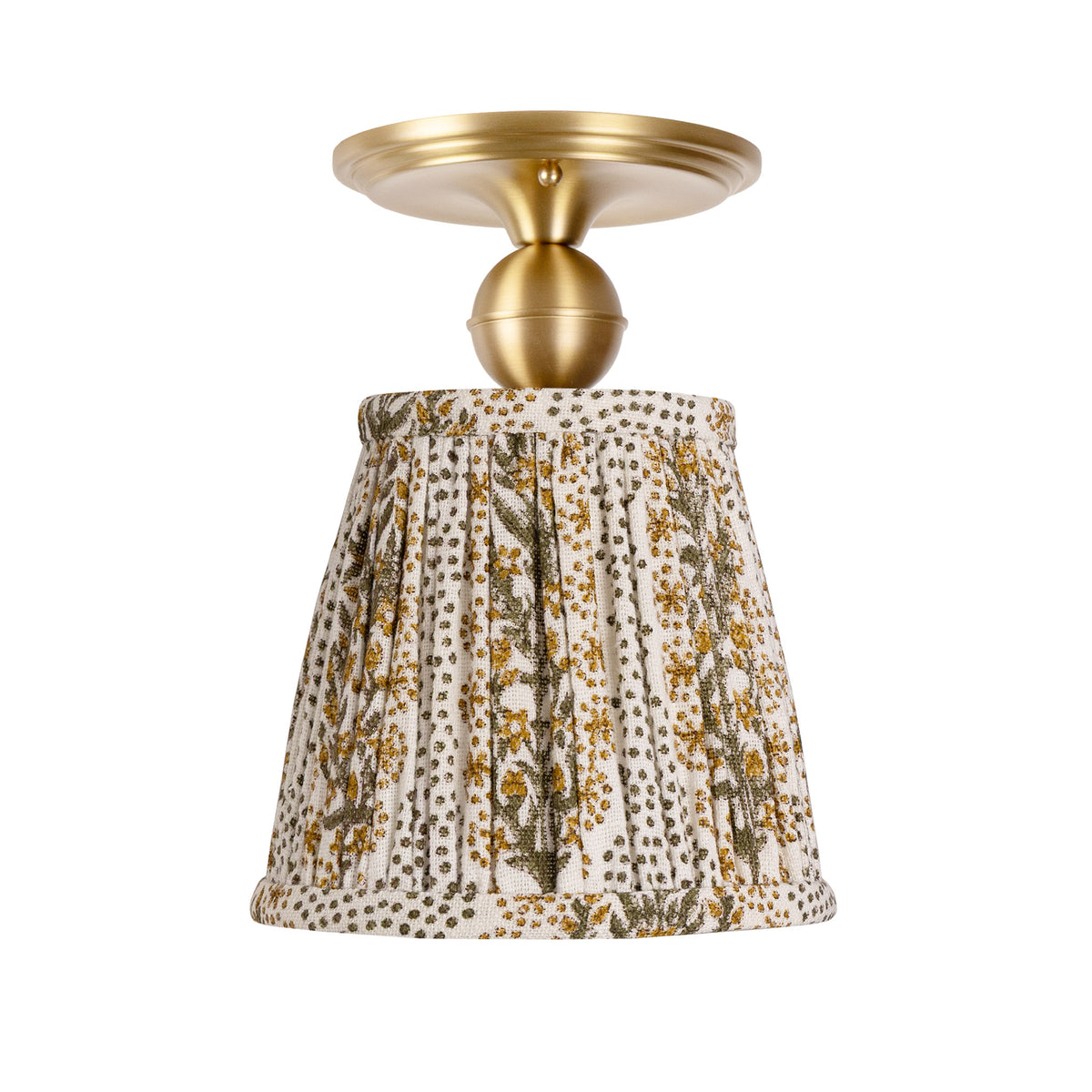 Oxford Surface shown in Brass with a Winfleur Mustard Shade