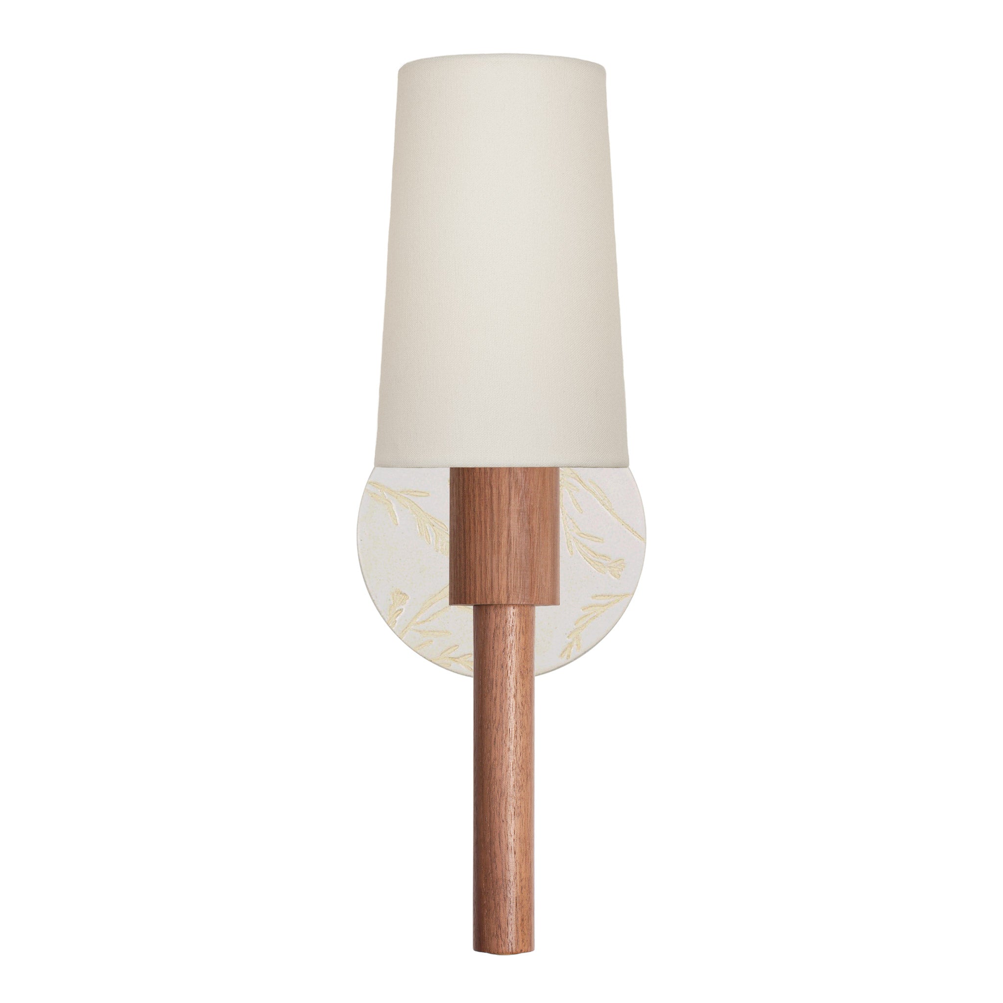 Parker Linen shown in Walnut with a Natural White Tanglewood Ceramic