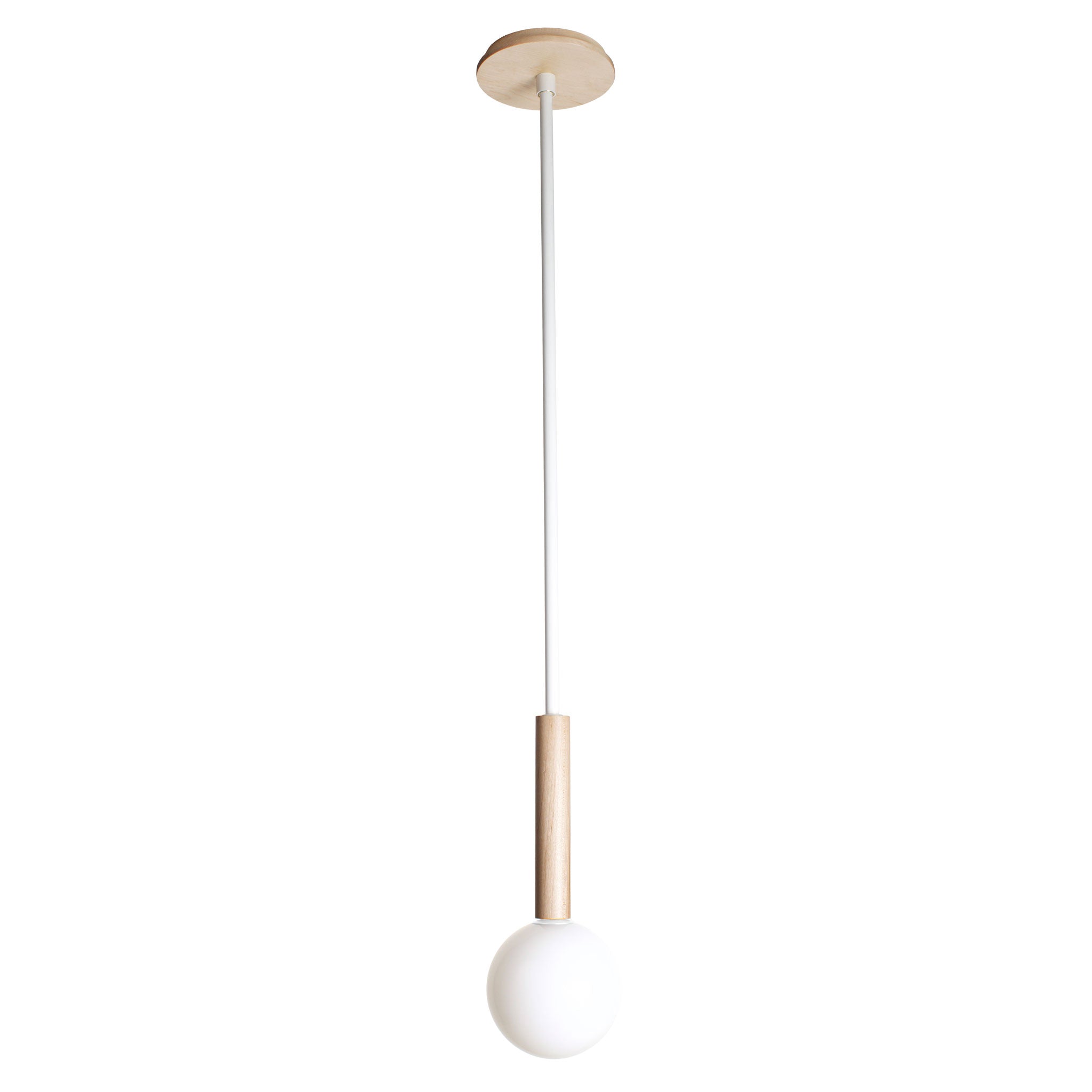 Parker Pendant shown in Maple with White