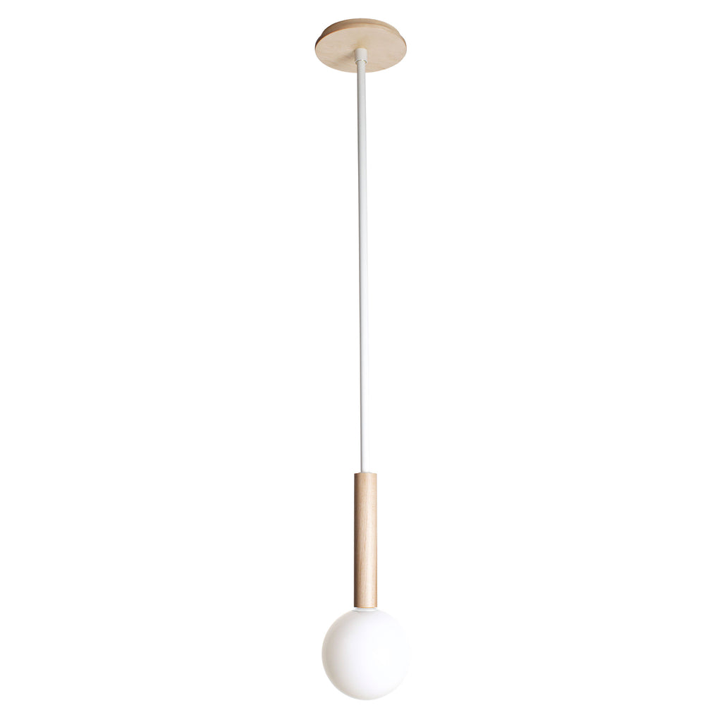 Parker Pendant shown in Maple with White.