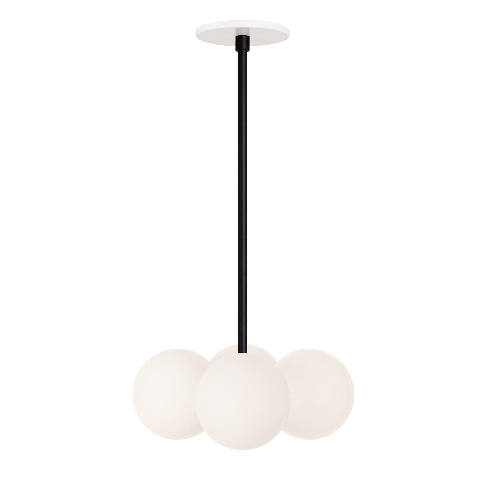 Selene Compass shown in Matte Black with a White Canopy