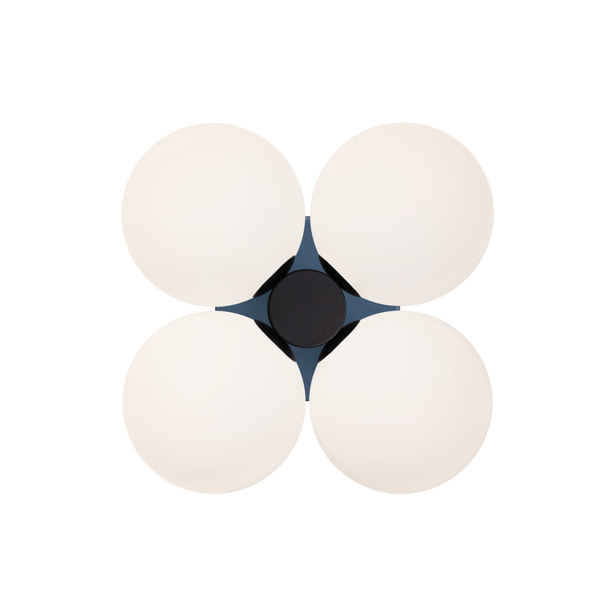 Selene Compass shown in Matte Black with an Ocean Blue Canopy