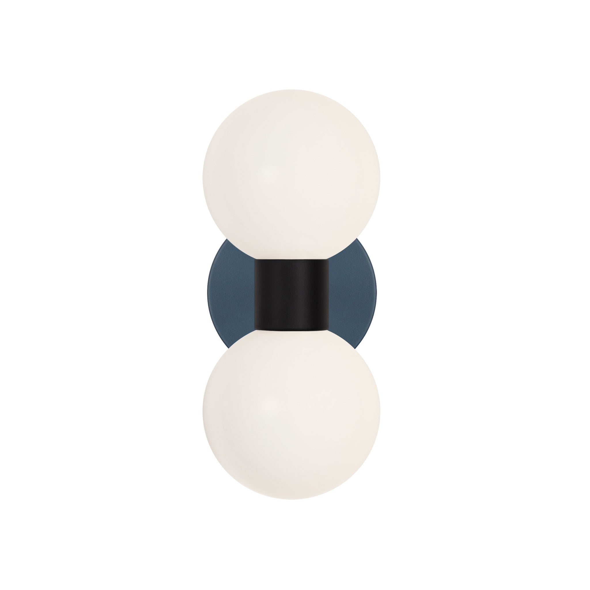 Selene Double shown in Matte Black with an Ocean Blue Canopy