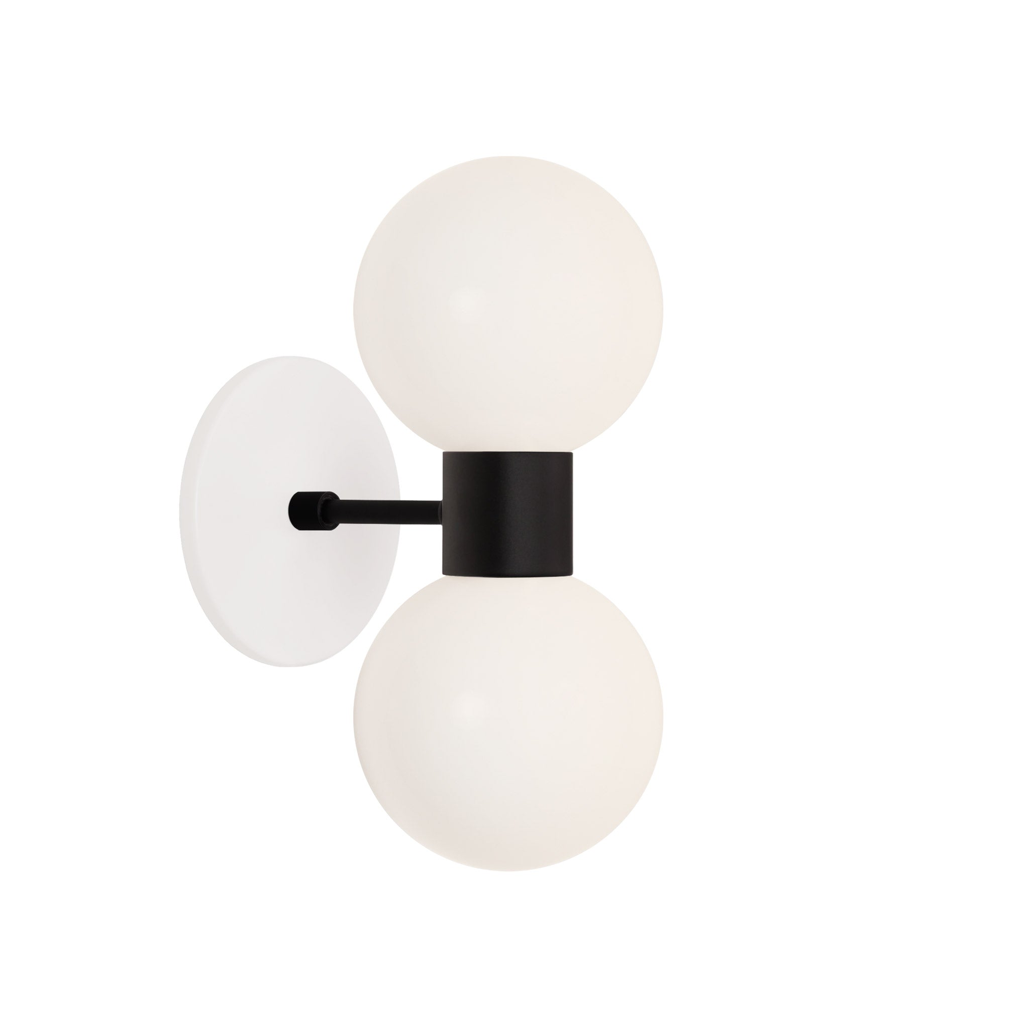 Selene Double shown in Matte Black with a White Canopy