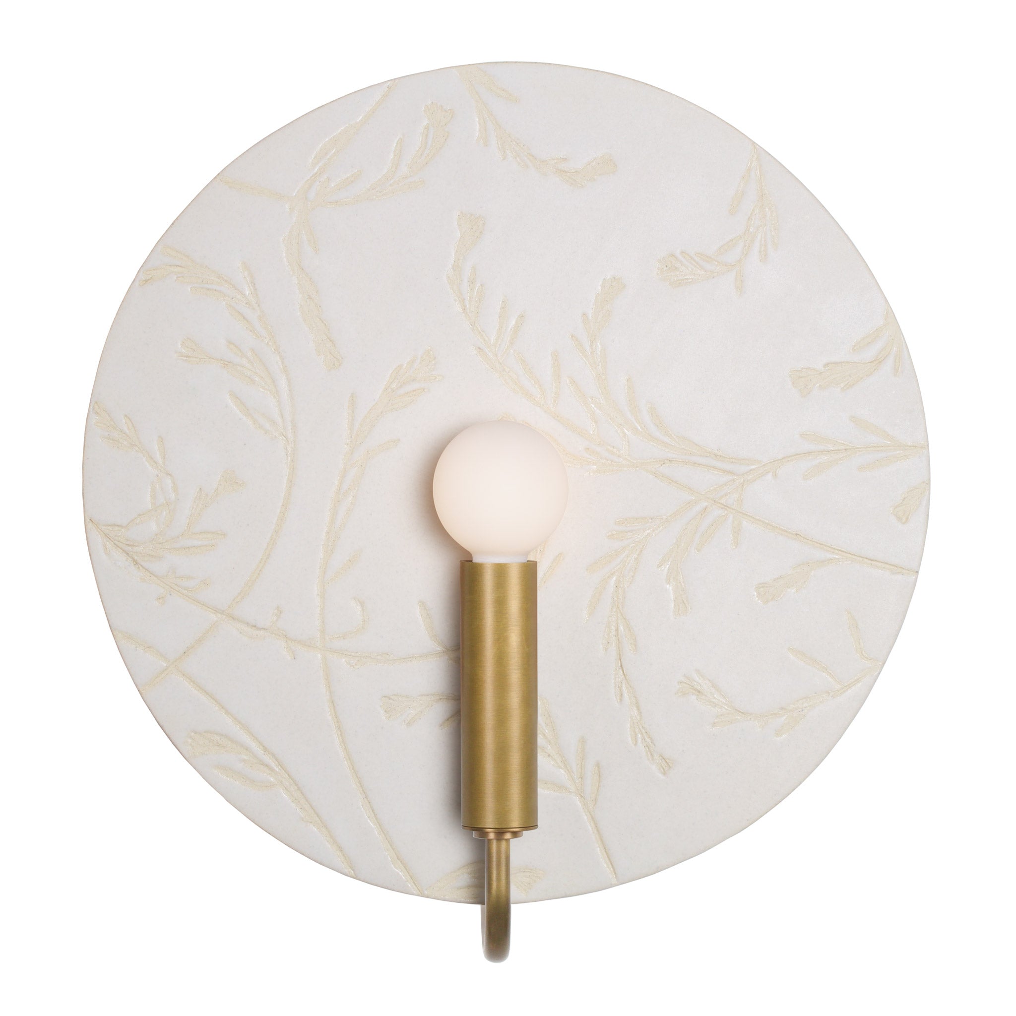 Tanglewood ADA shown in Heirloom Brass with a Natural White Tanglewood Ceramic