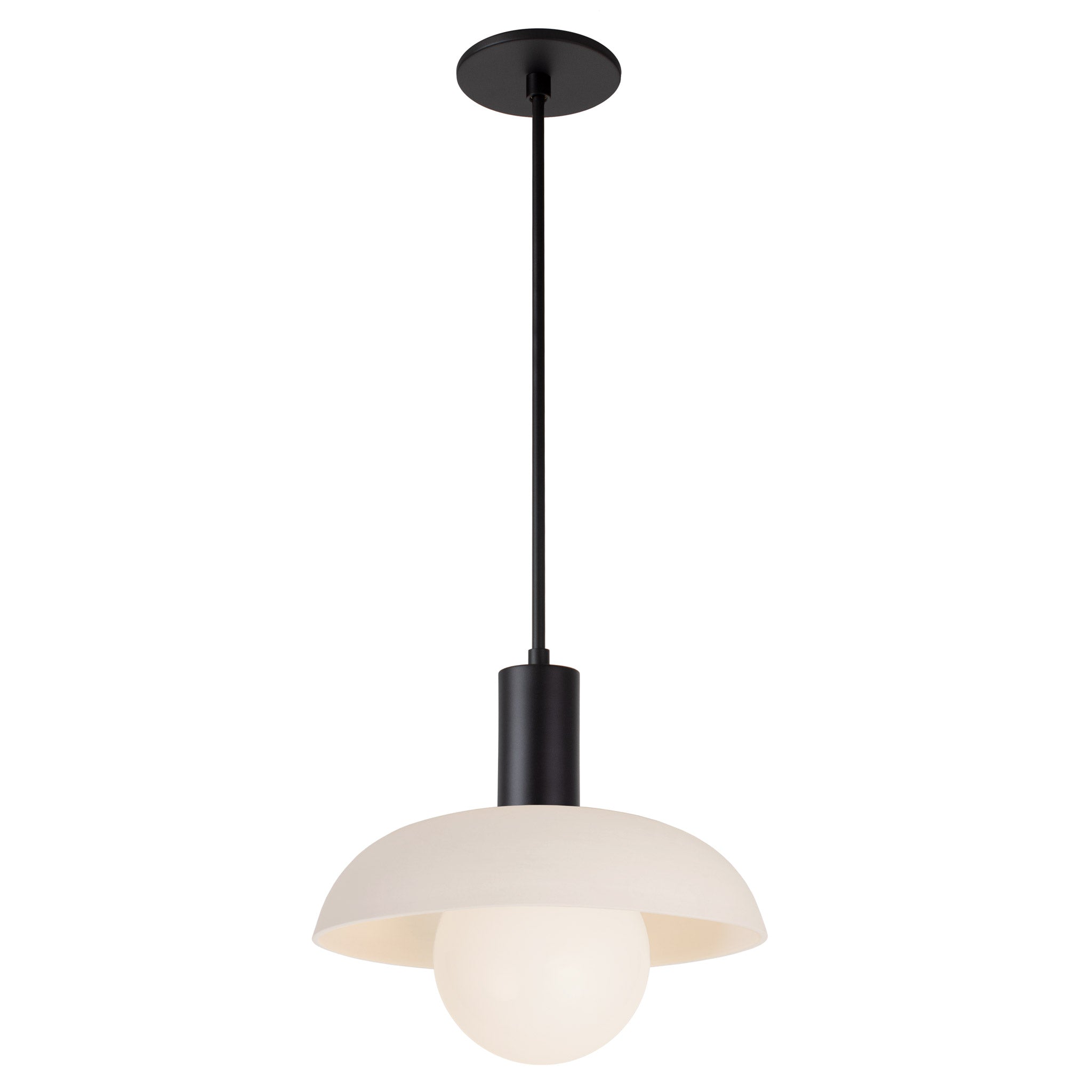 Terra Lexi Large Pendant shown in Matte Black