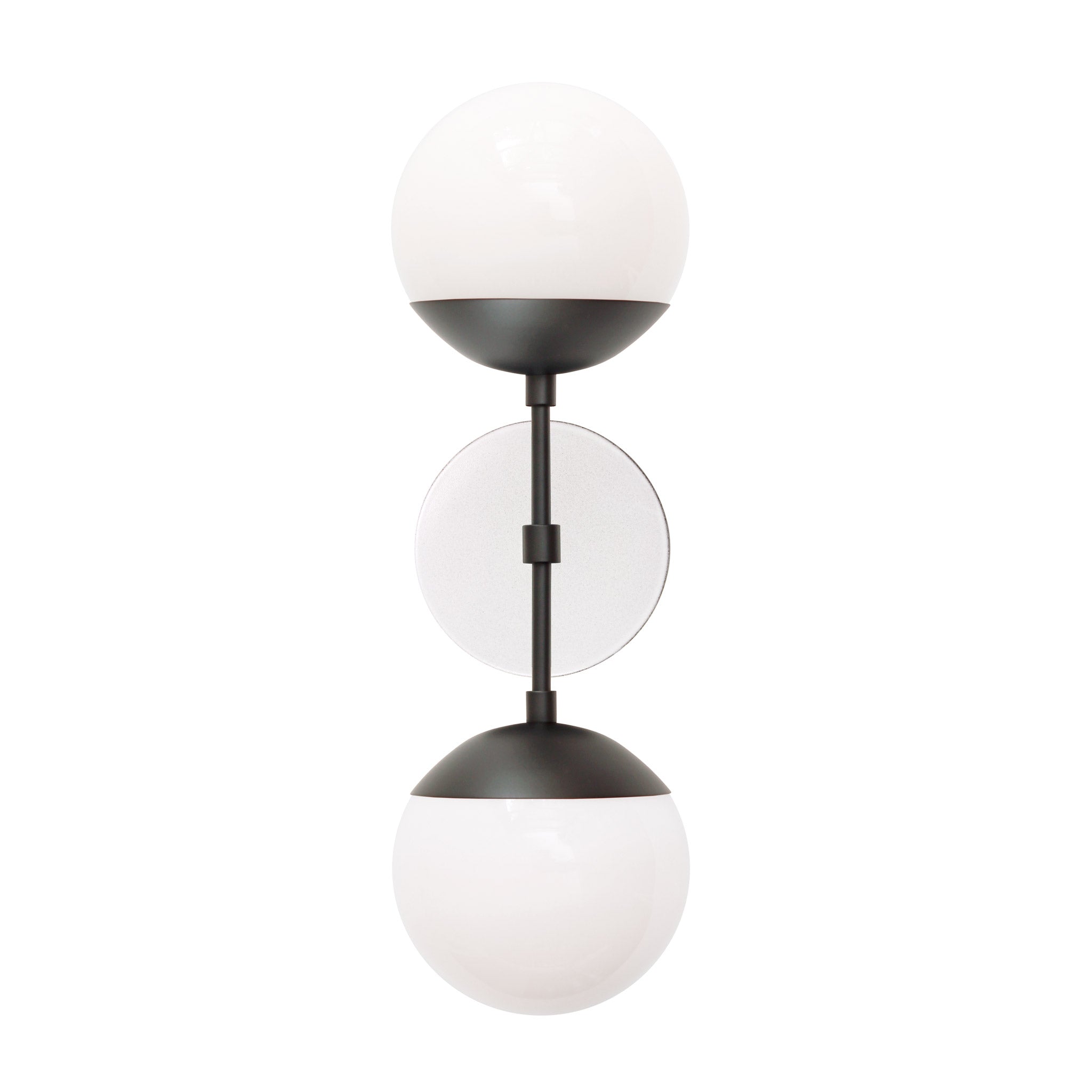 Theo 6" with Ceramic Canopy shown in Matte Black with a Brownstone White Swift pattern canopy