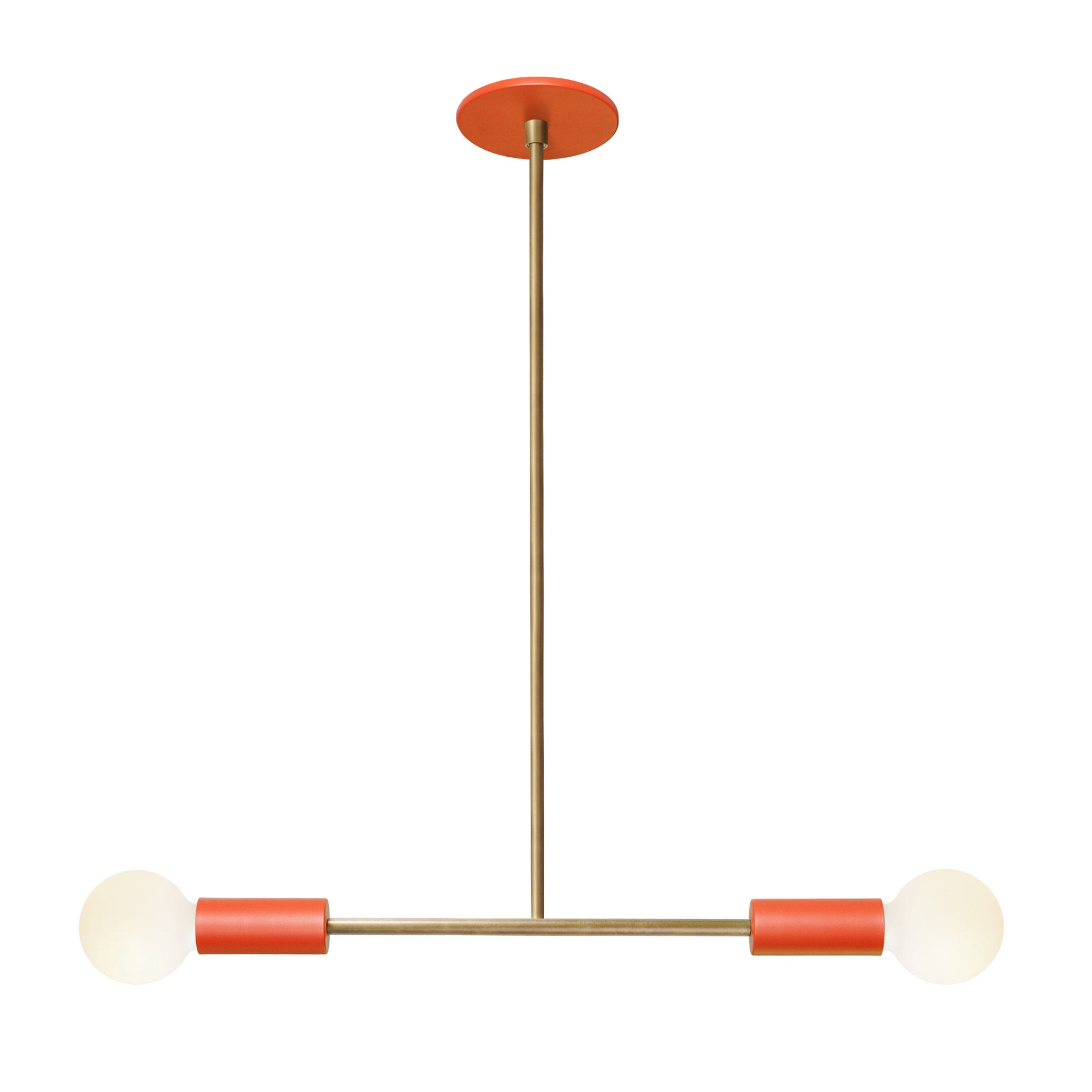 Venus Pendant shown in Persimmon with Heirloom Brass Accents