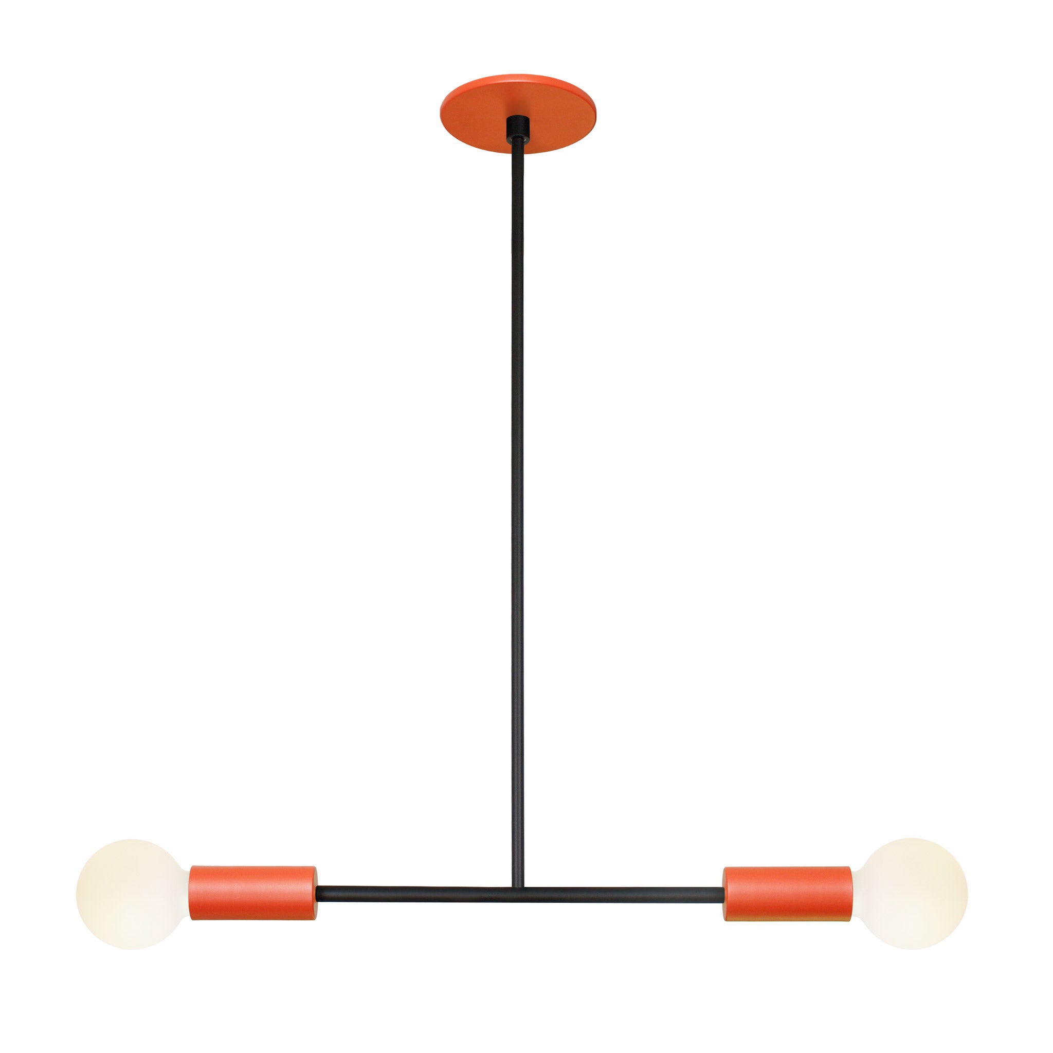 Venus Pendant shown in Persimmon with Matte Black Accents