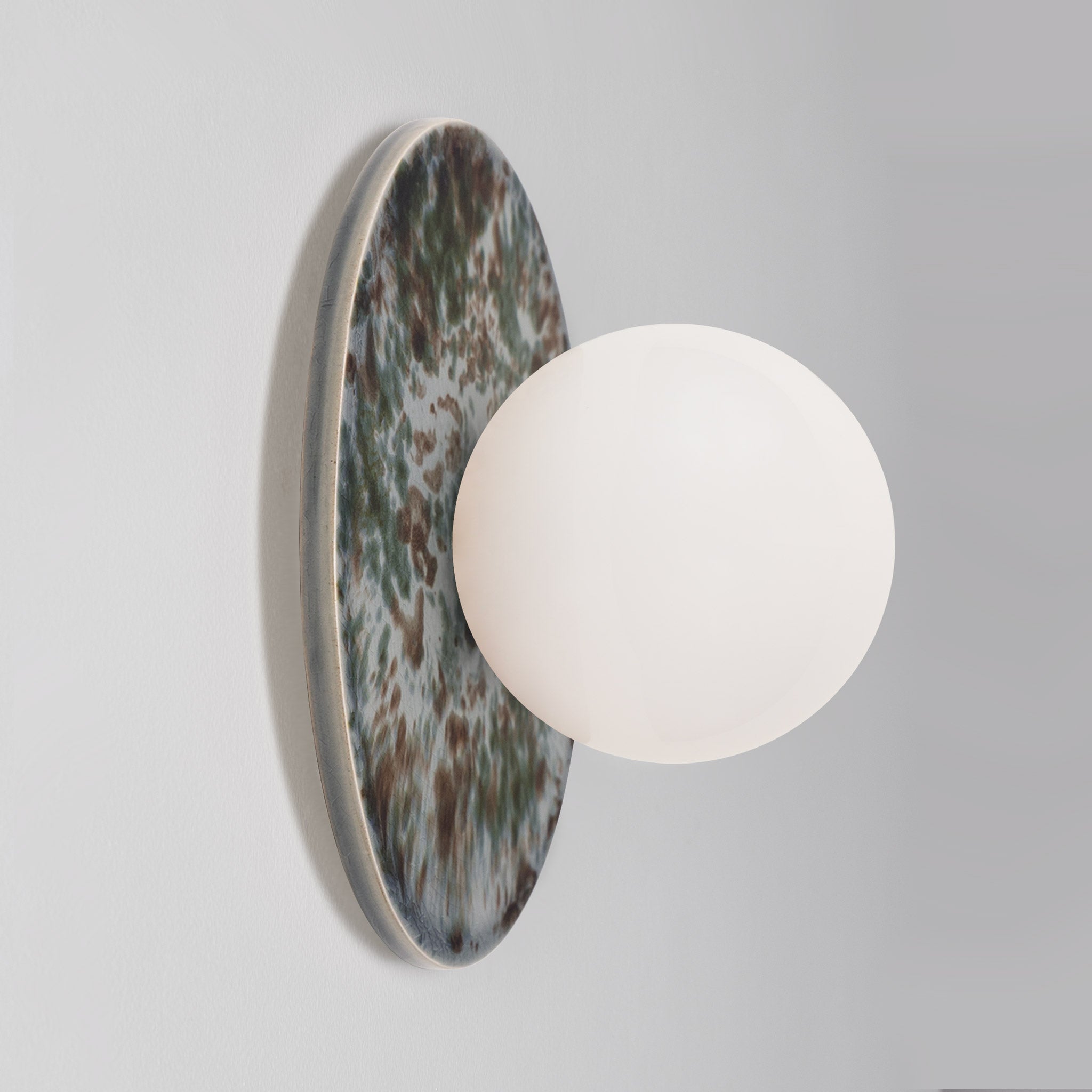 Victoria Moon Sconce shown in Harbor Mist