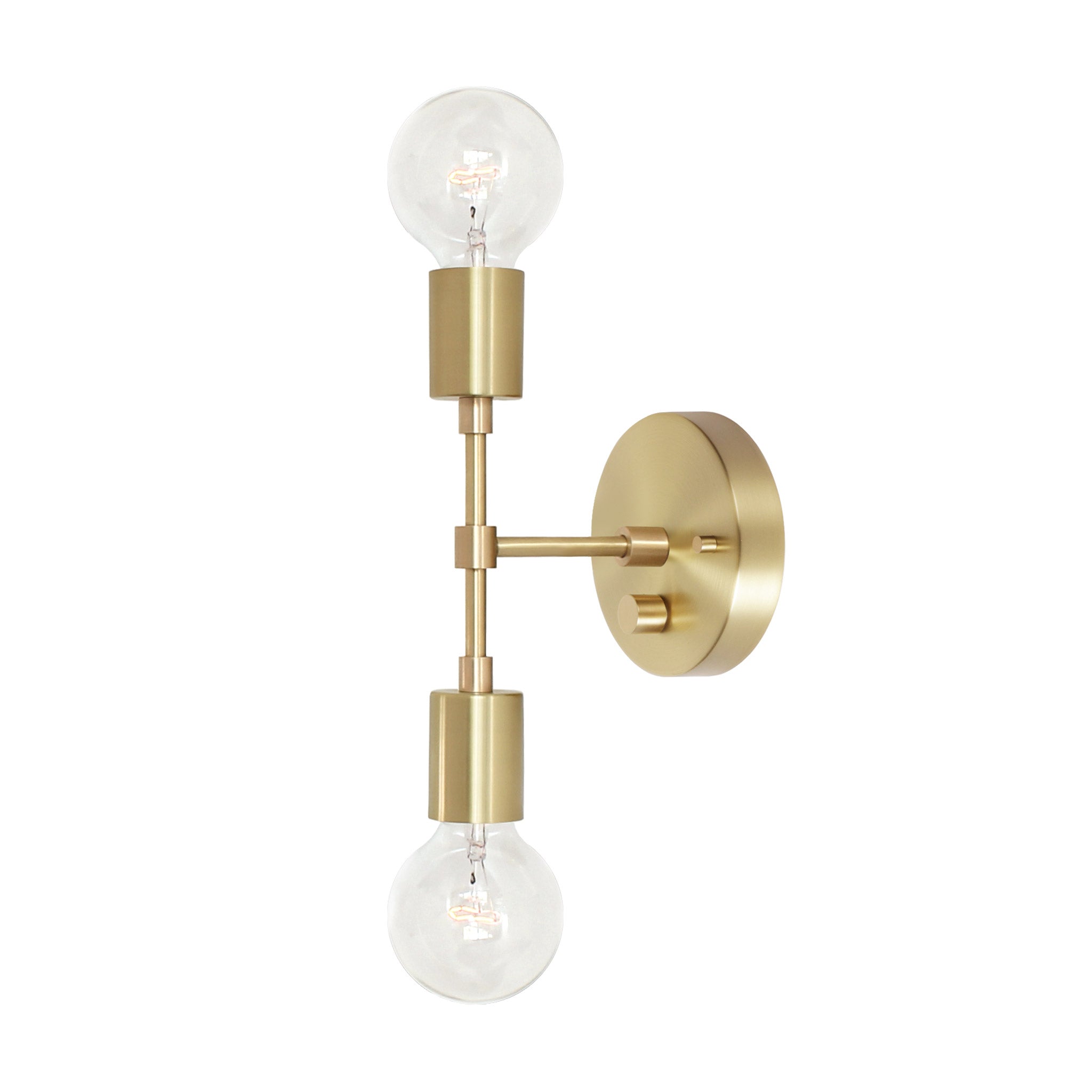 Vista 2 shown in Brass with a Backplate Dimmer Switch