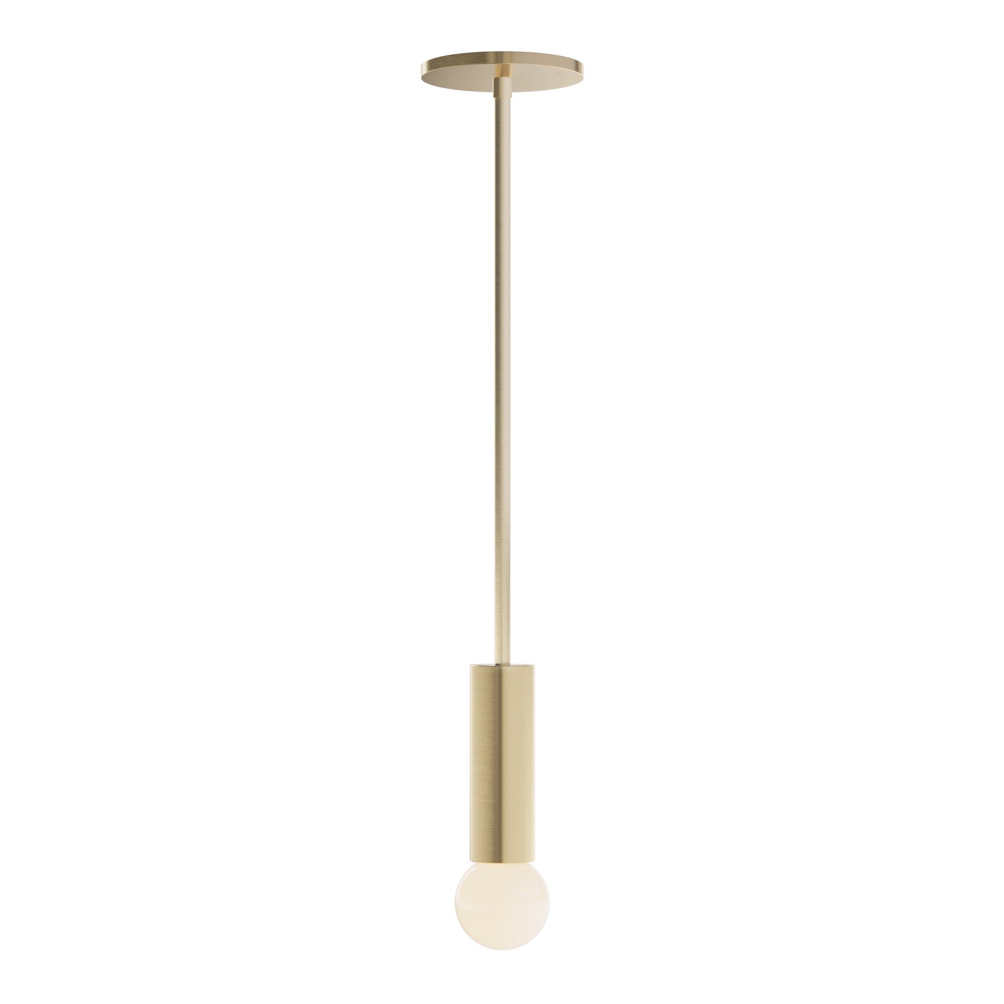 Fjord Rod Pendant shown in Brass