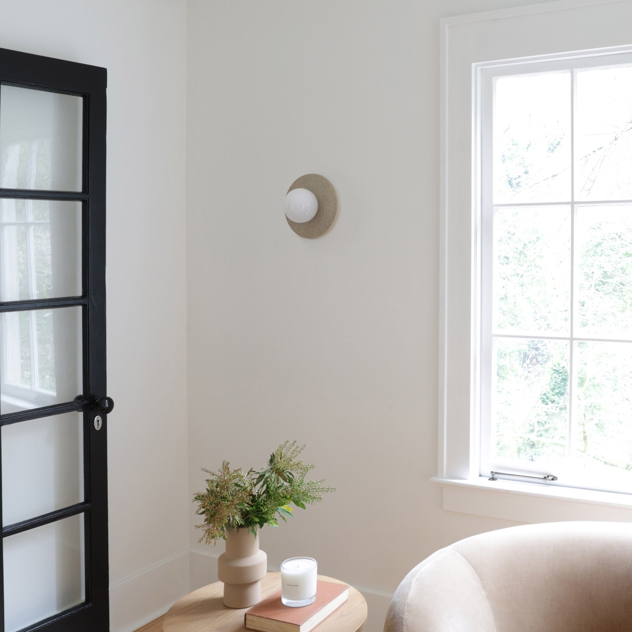 Kalpana Moon Large with Gloss Crackle Glaze