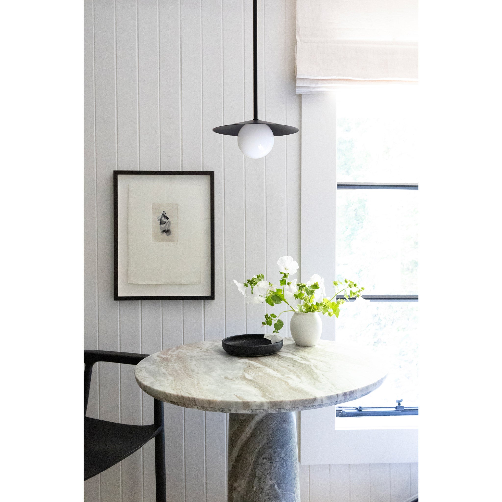 Marie Pendant shown in Matte Black