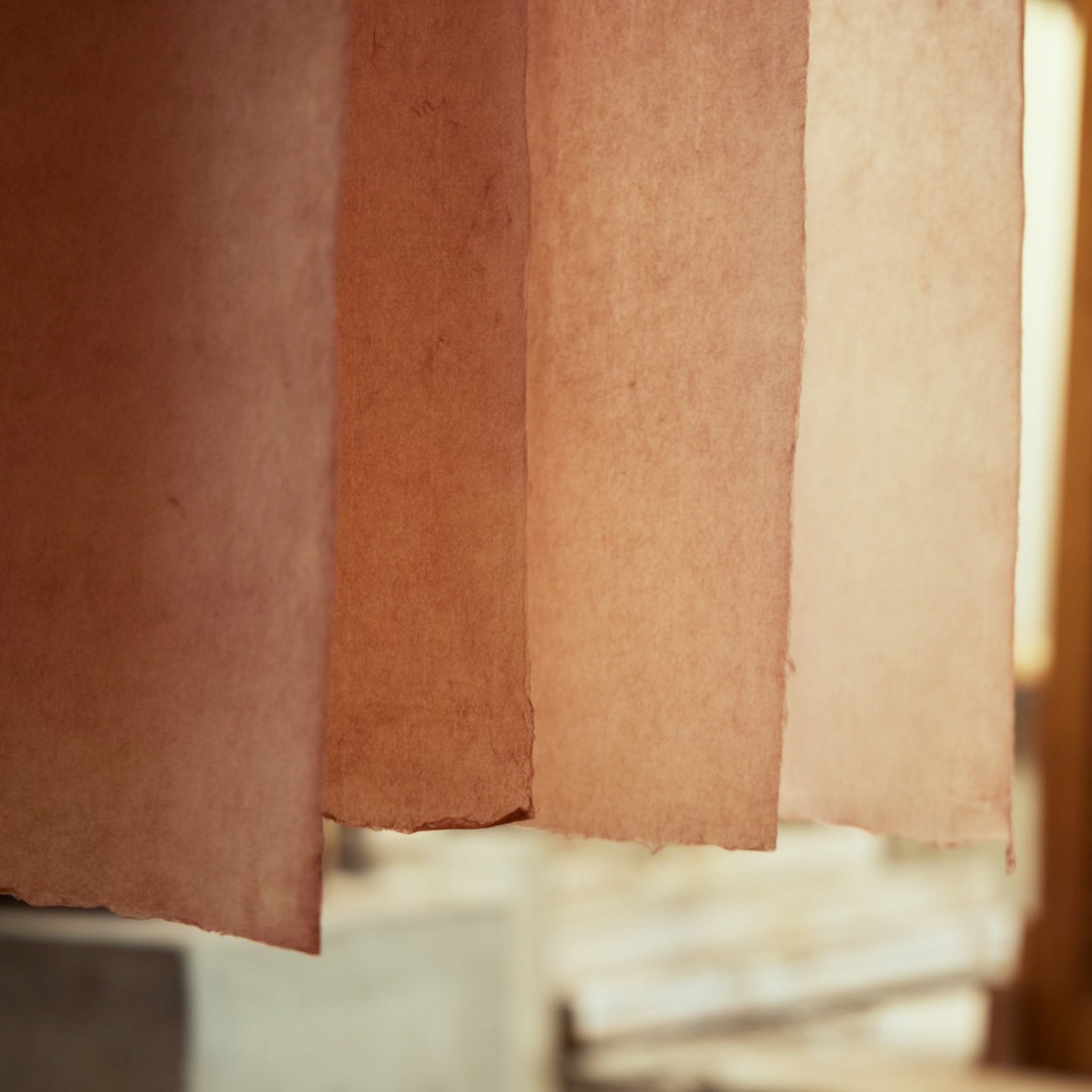 Washi paper with kakishibu dye