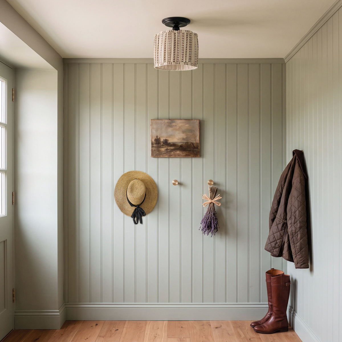 Oxford Surface shown in Graphite Patina with an Aspen Coco Scallop 10" Shade