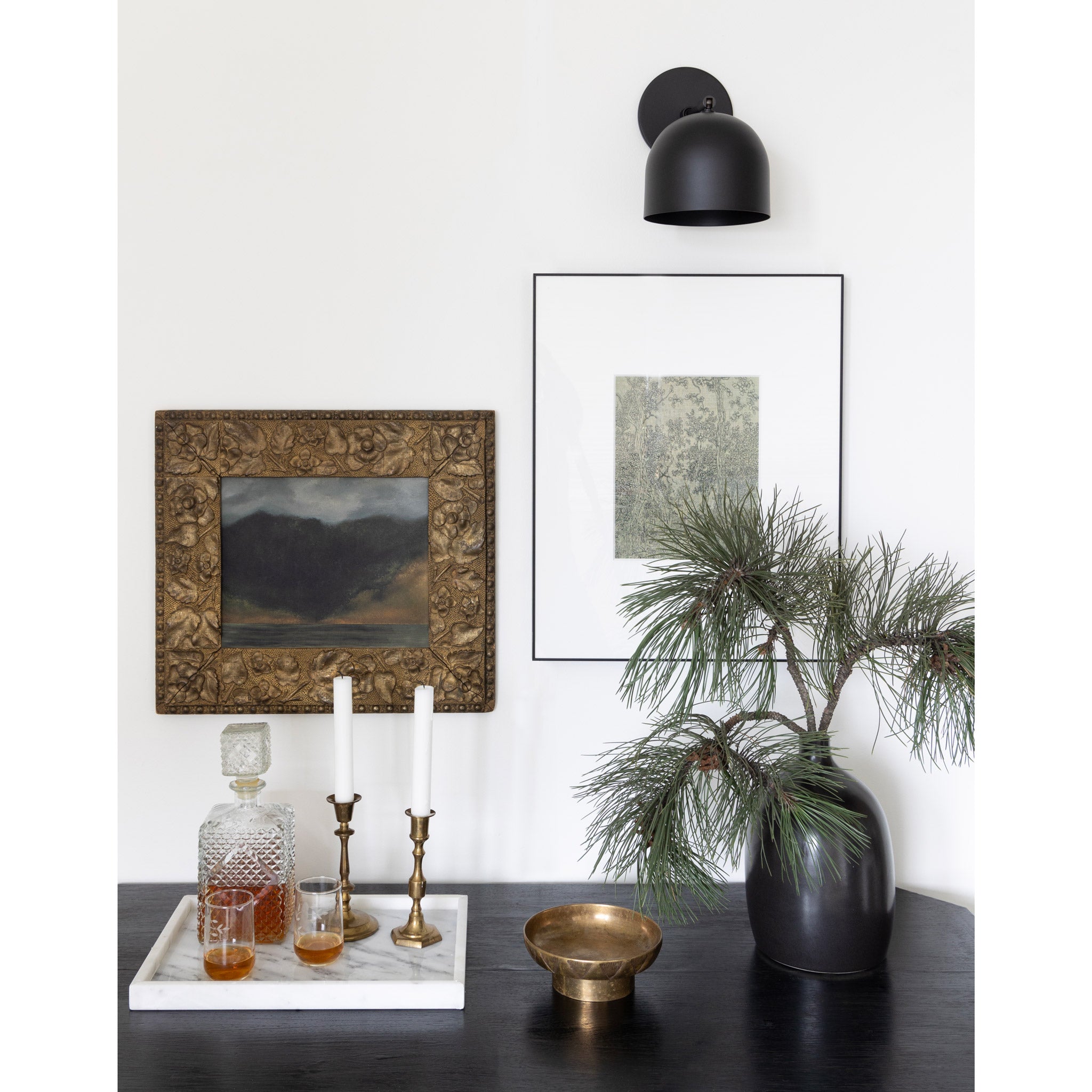Amélie Sconce 6" shown in Matte Black