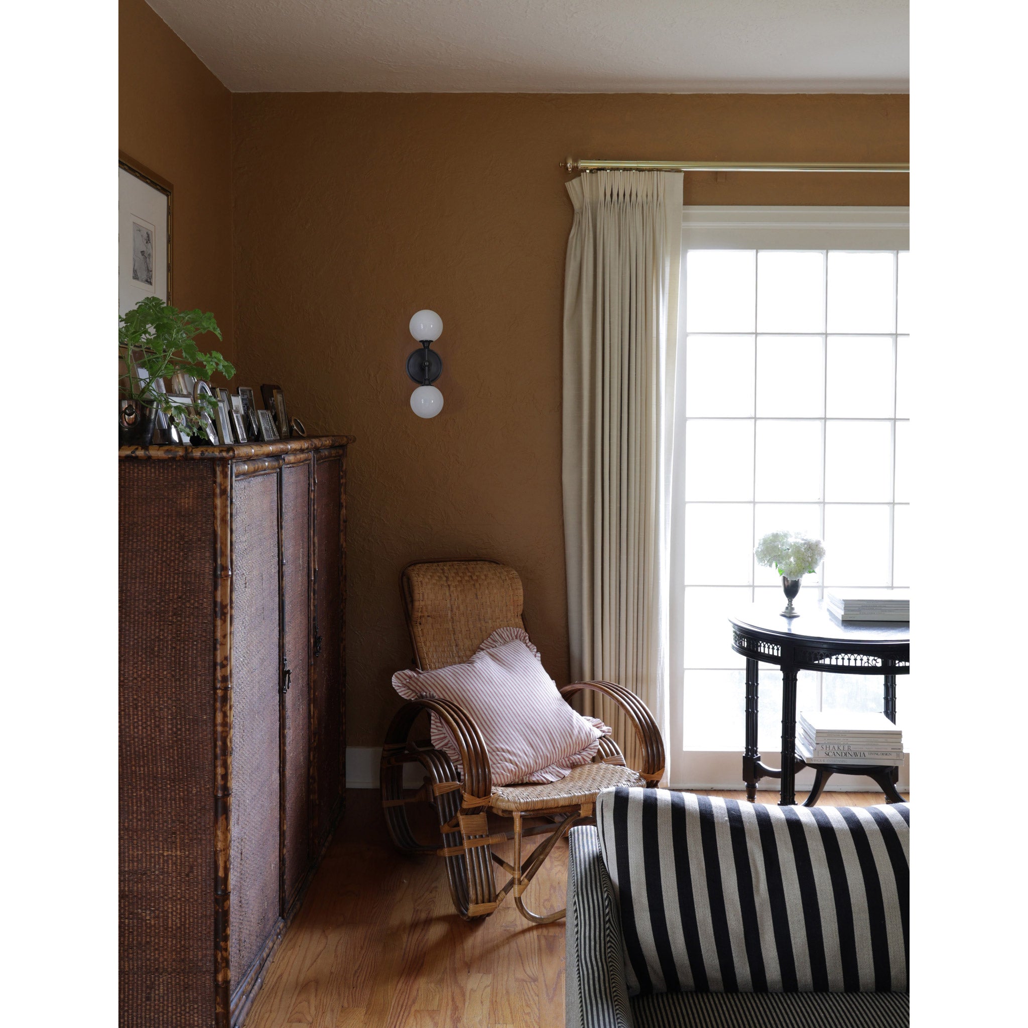 Bijou Double shown in Graphite Patina. Interior design by Sarah J. Meyer Design