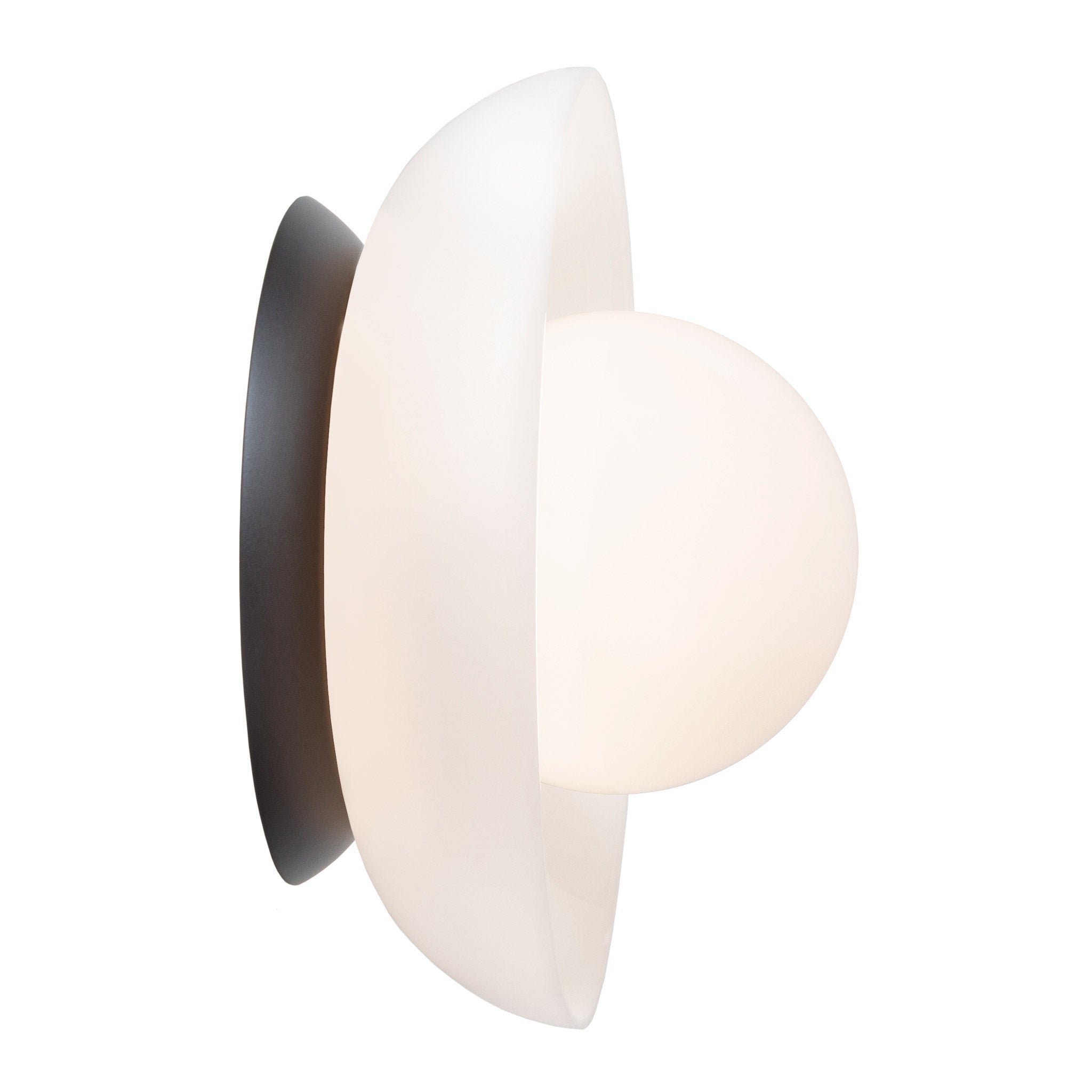 Glass Lexi Large 6" globe shown in Matte Black