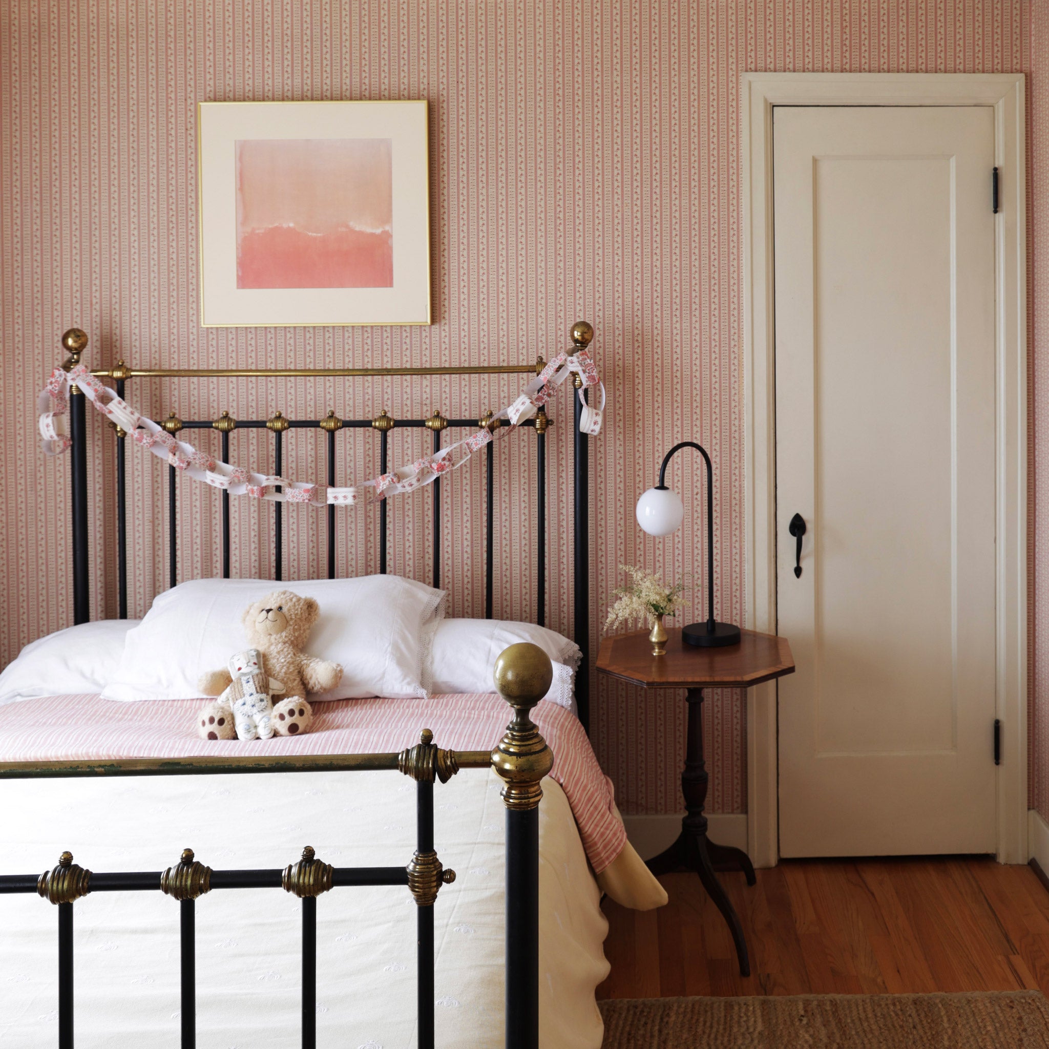 Josephine Table Lamp shown in Matte Black. Interior design by Sarah J. Meyer Design