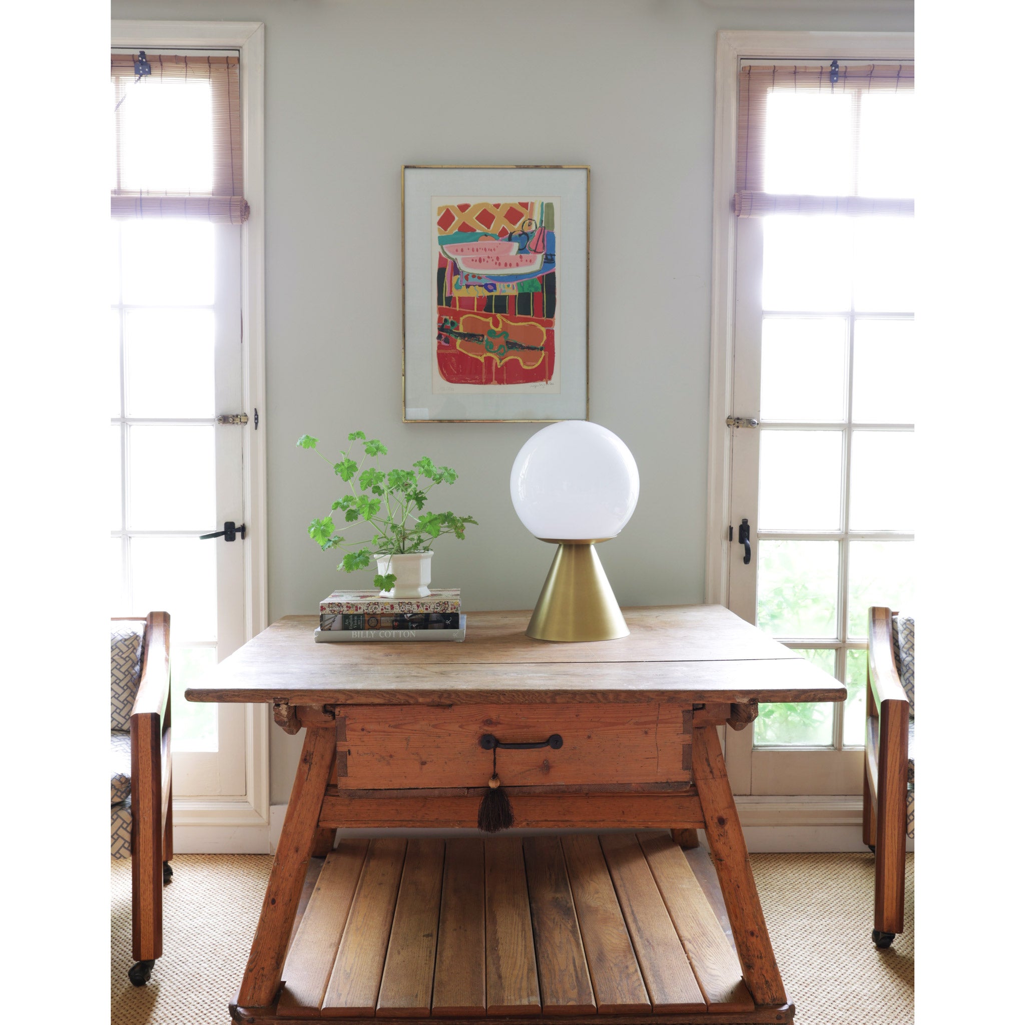 Summit Table Lamp shown in Heirloom Brass