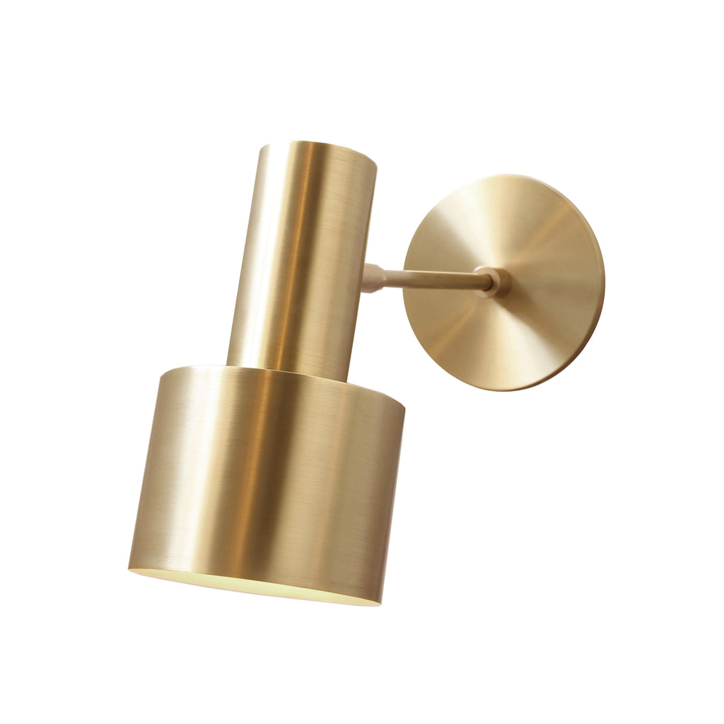 Ridge Sconce shown in Brass with 3" arm.