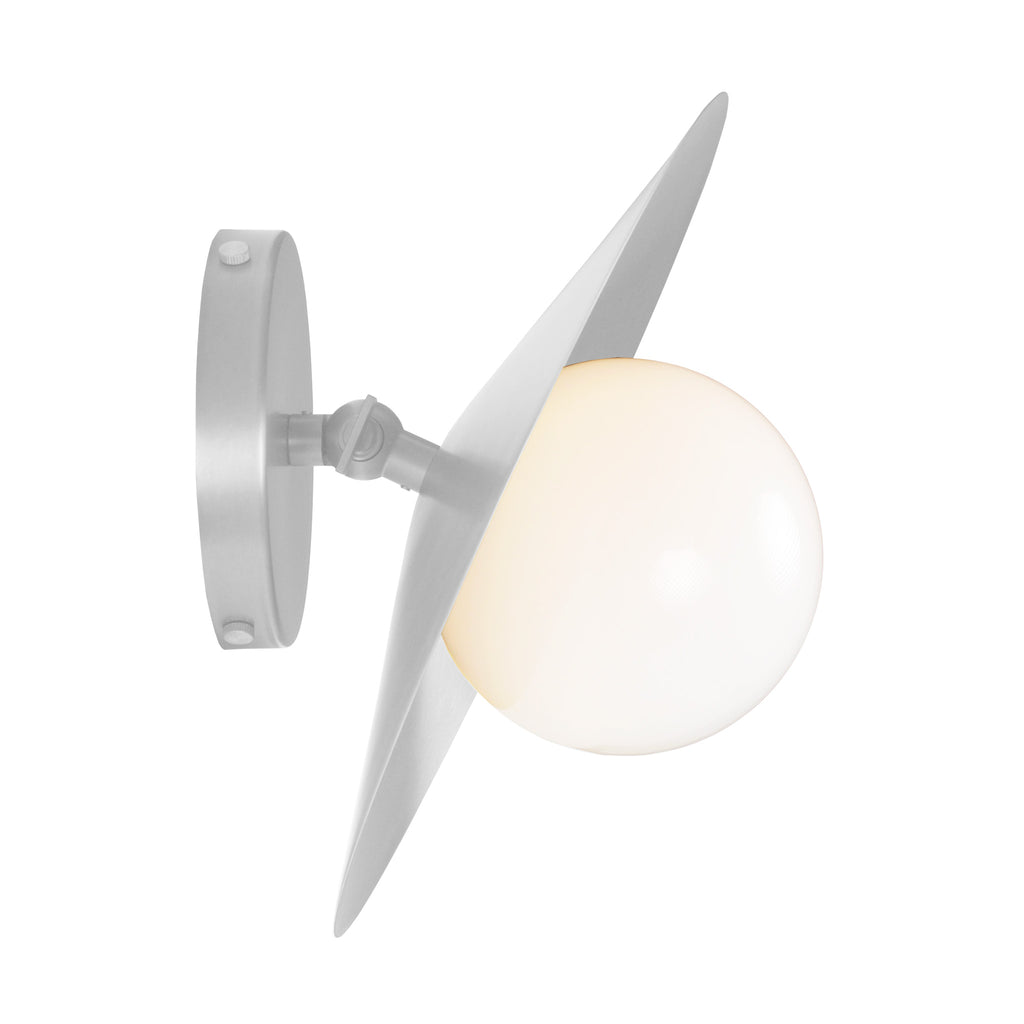 Marie Flush Sconce shown with a 4.75" threaded glass globe.