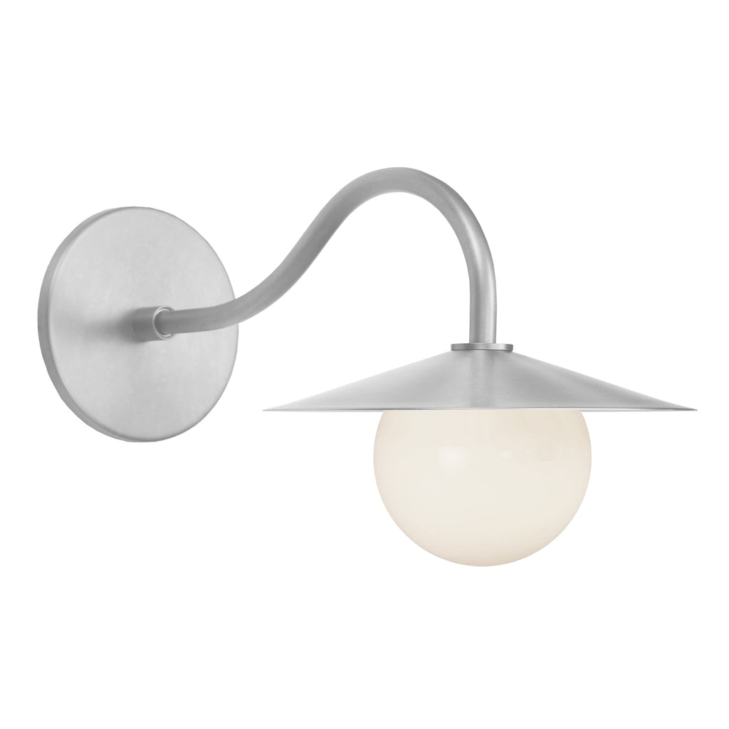 Marie Petite Sconce shown with a 4" threaded glass globe.