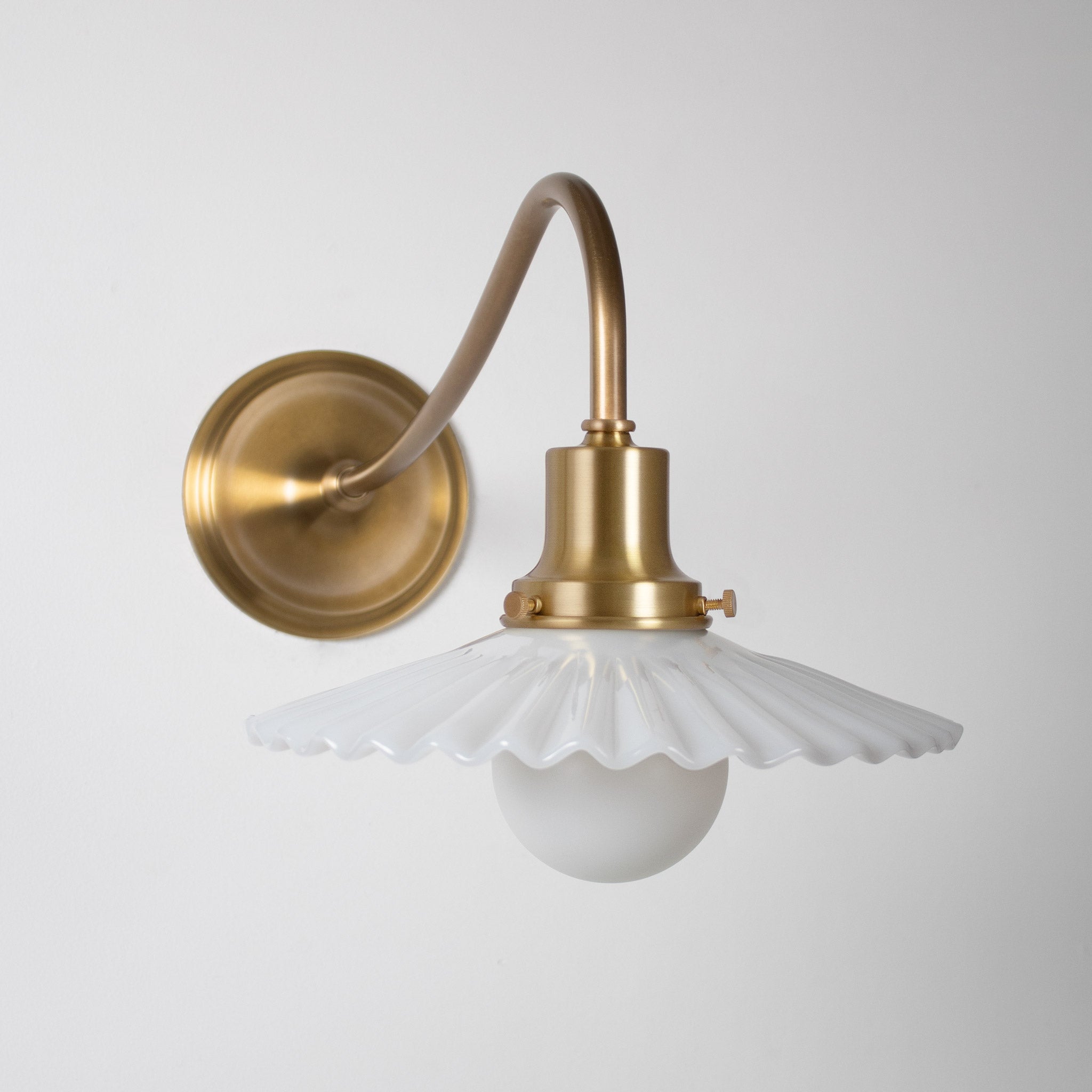 Marjorie Grand Sconce shown in Heirloom Brass