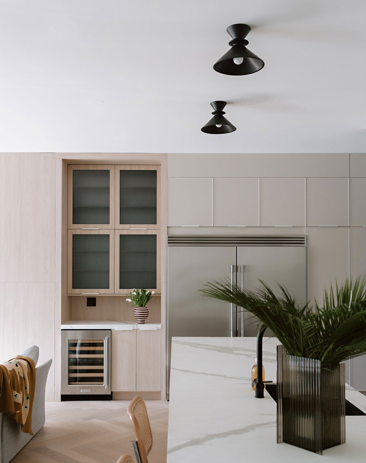 Sophie Surface shown in Satin Black Glaze ceramic