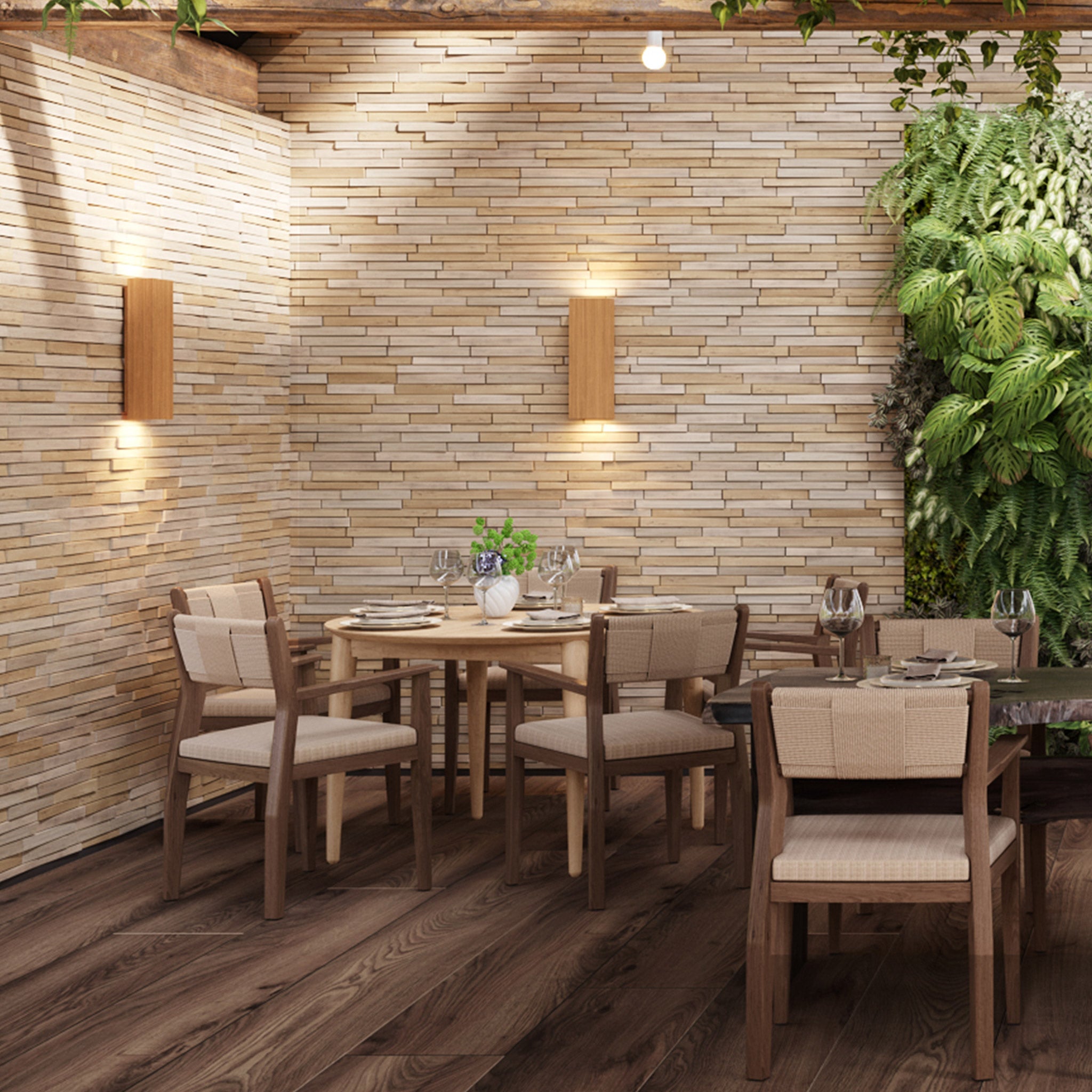 Deschutes Ada Wall Sconces Installed In The Dining Room