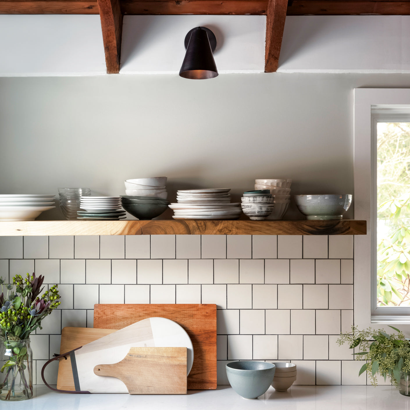 Tilt Cone shown in Graphite Patina. Interior design and Photo by Jason Varney