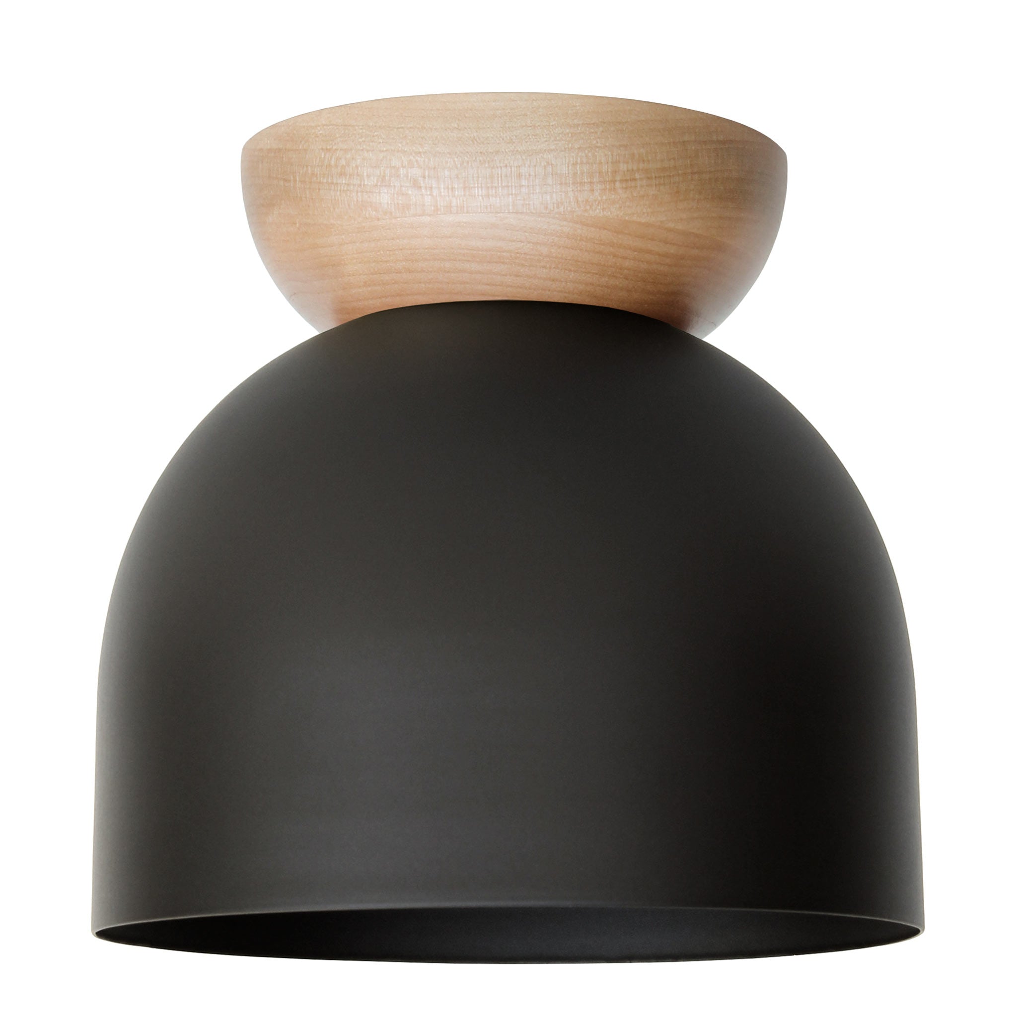 Amélie Surface 10" shown in Matte Black with a Maple canopy