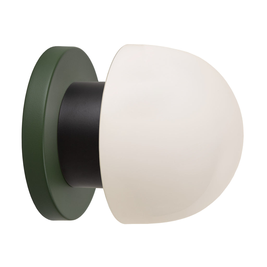 Anni Sconce shown in Secret Garden Green with a Matte Black accent finish.