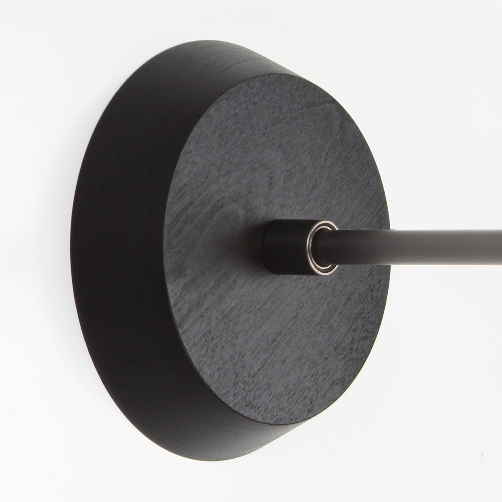 Canopy shown in Black Stained Wood with a Graphite Patina arm