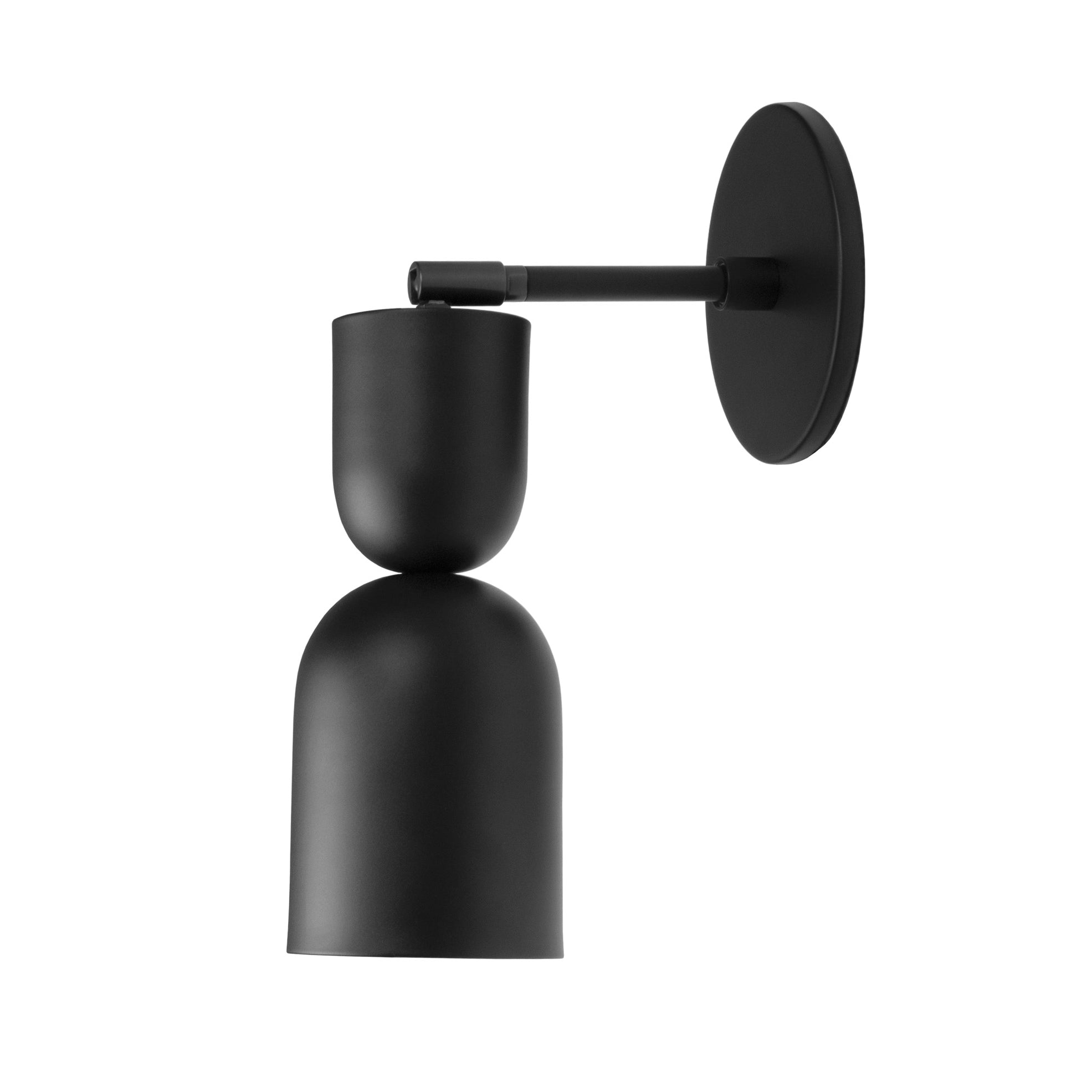 Chance Sconce shown in Matte Black with a 3" arm length