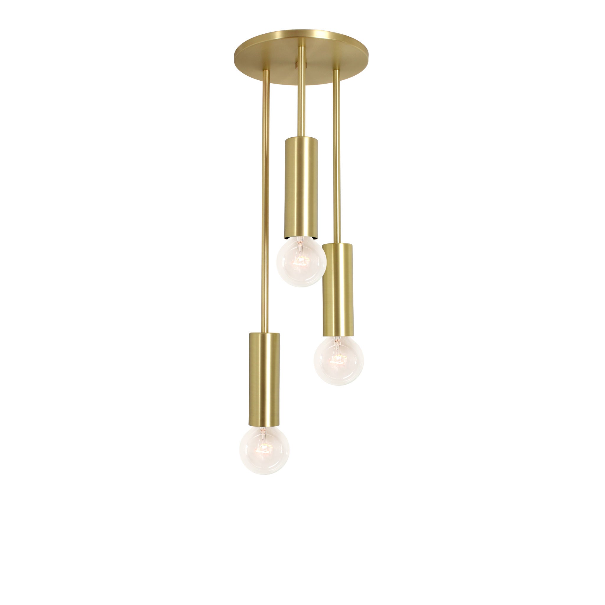 Fjord Waterfall Shown in Brass