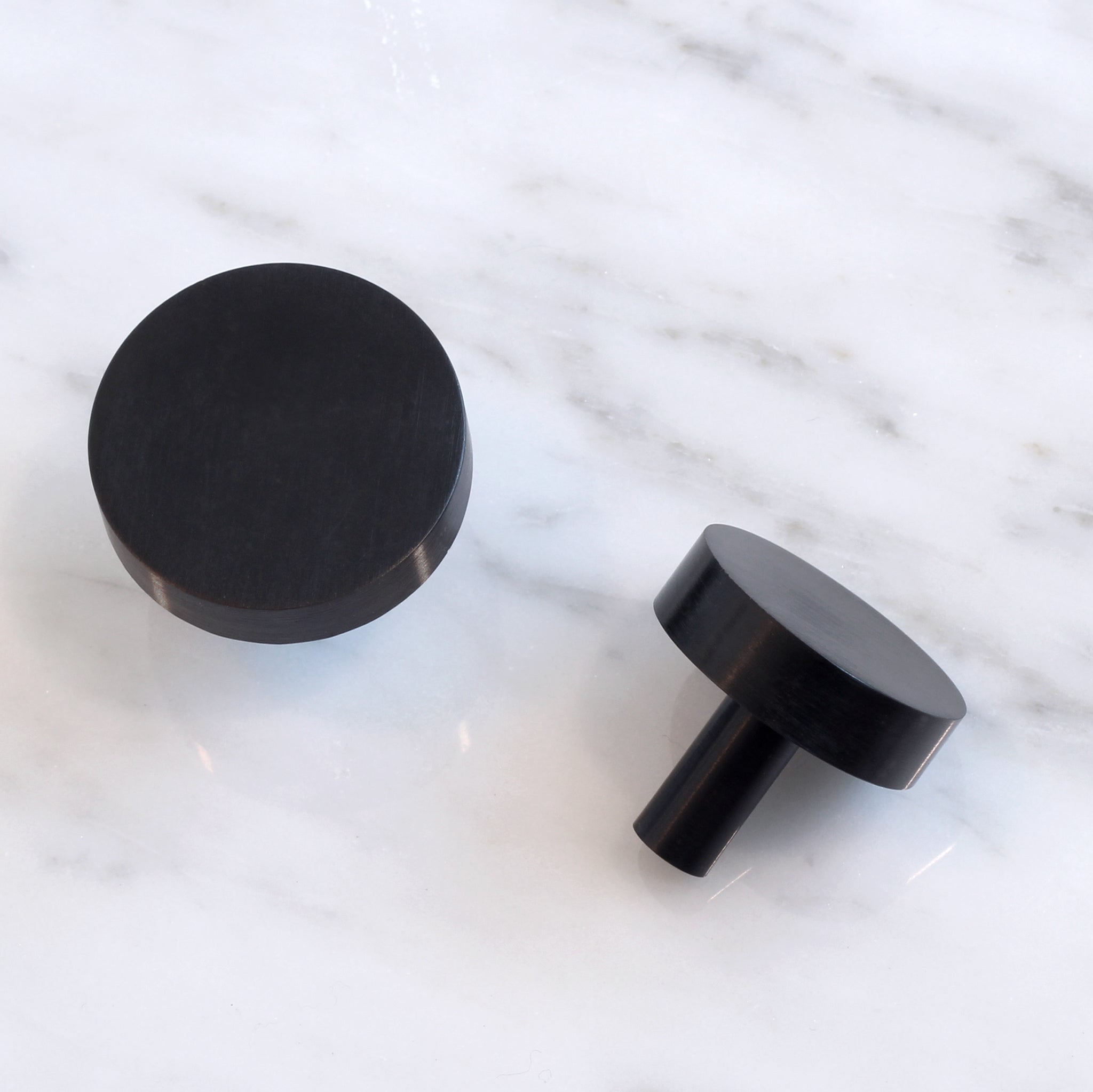 Jane Hardware Knob shown in Satin Black.