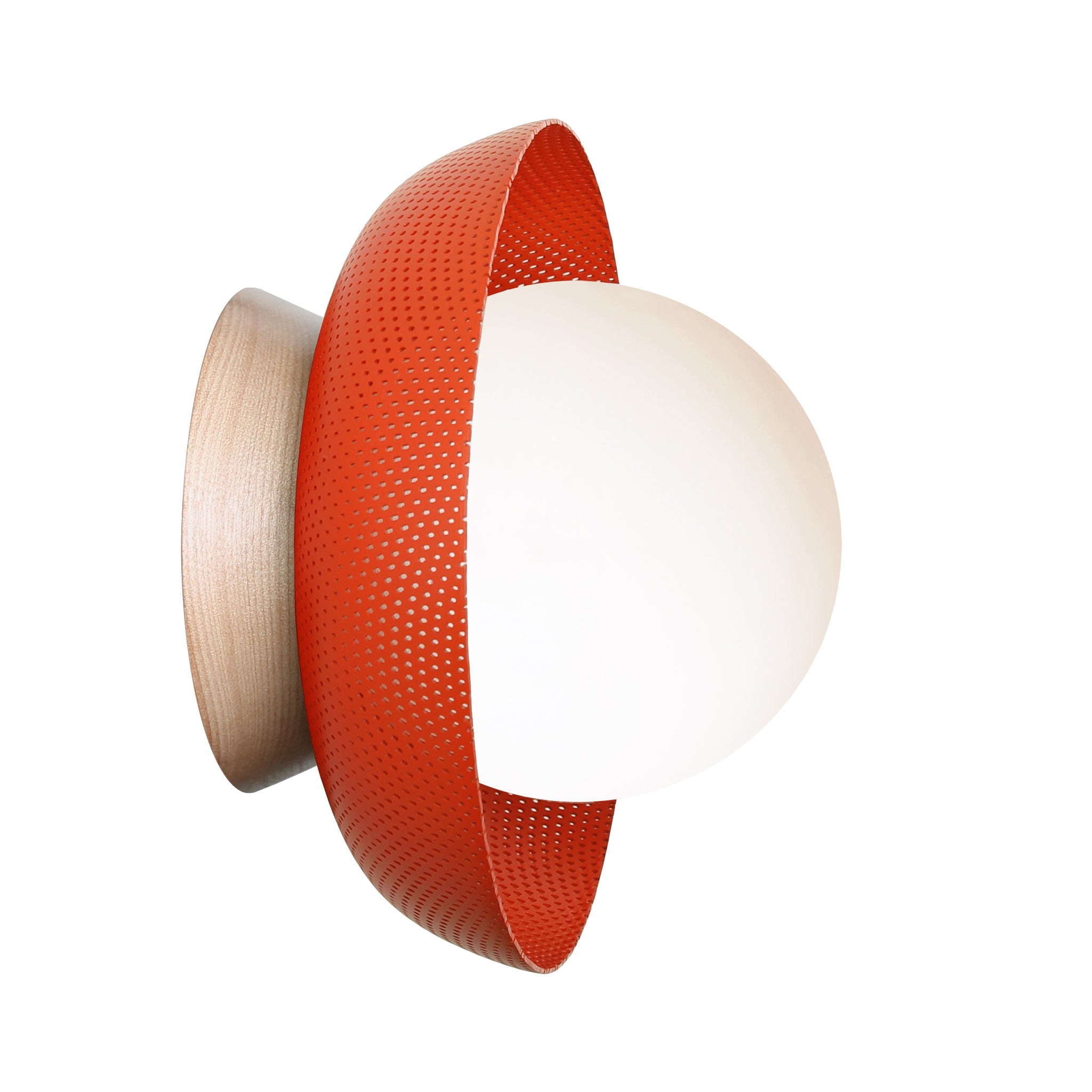 Lexi Small 5" shown in Persimmon with a Maple Wood Canopy